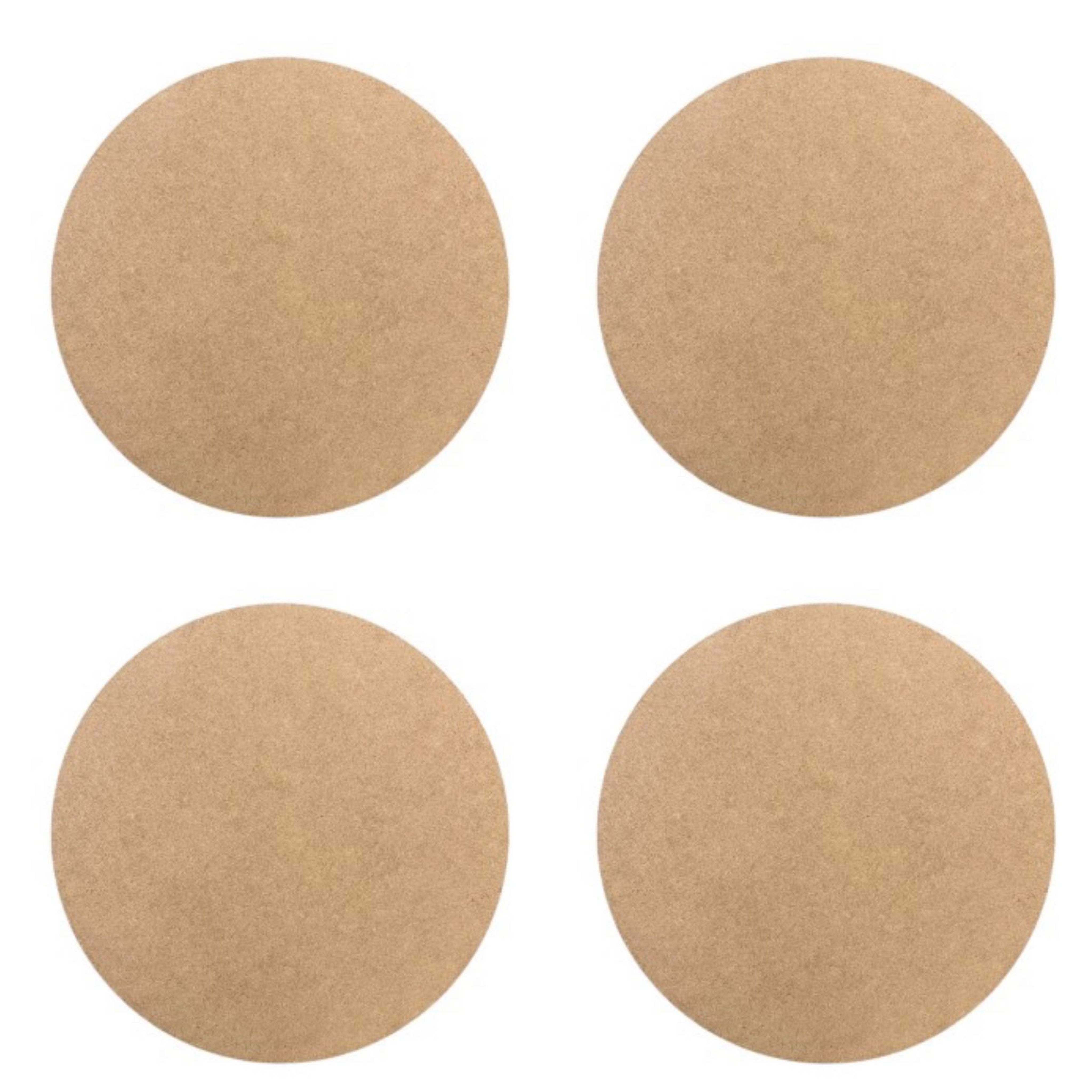 MDF plokštė APVALI 13 cm x 4 vnt