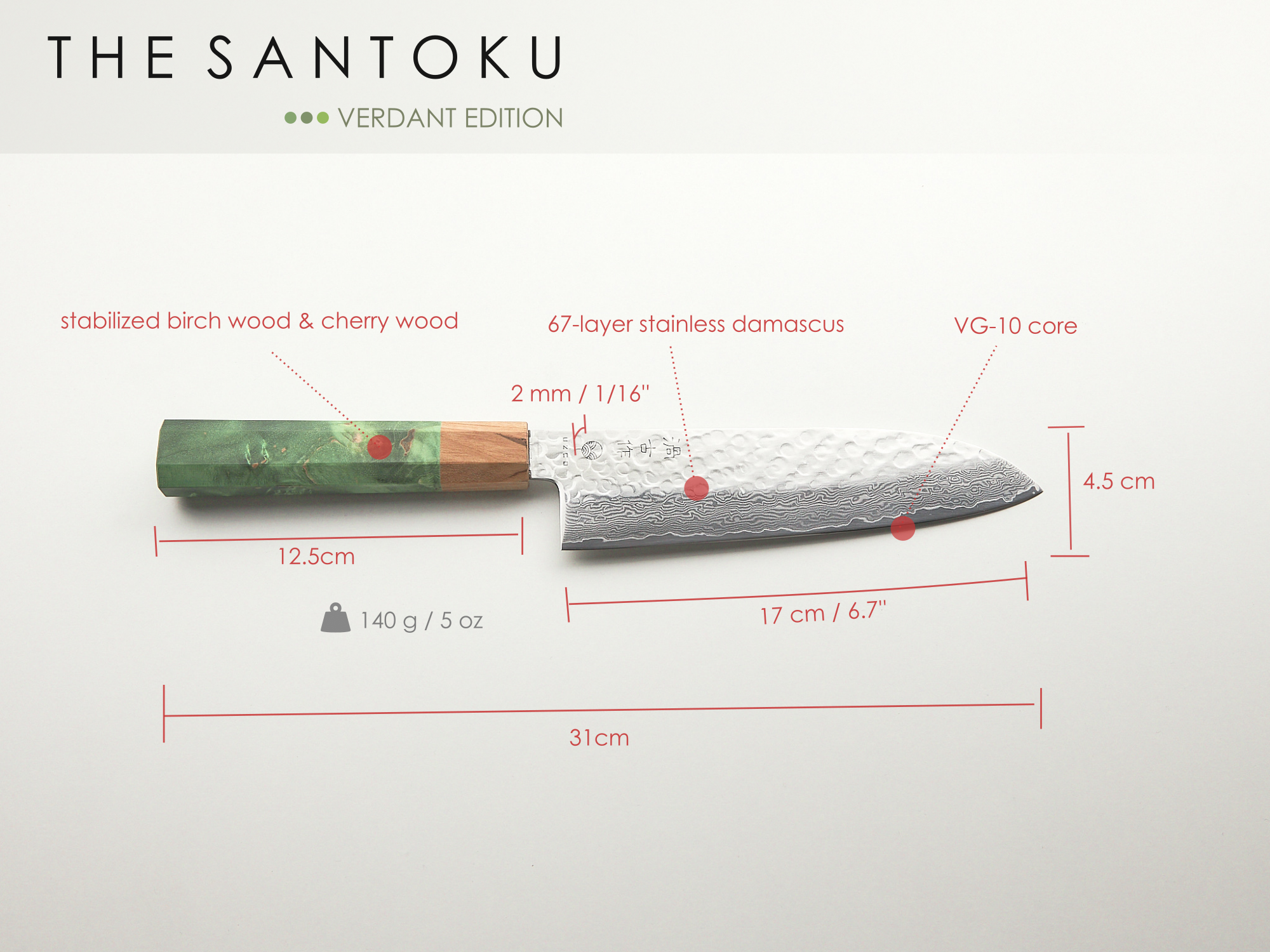 THE SANTOKU - Verdant Edition