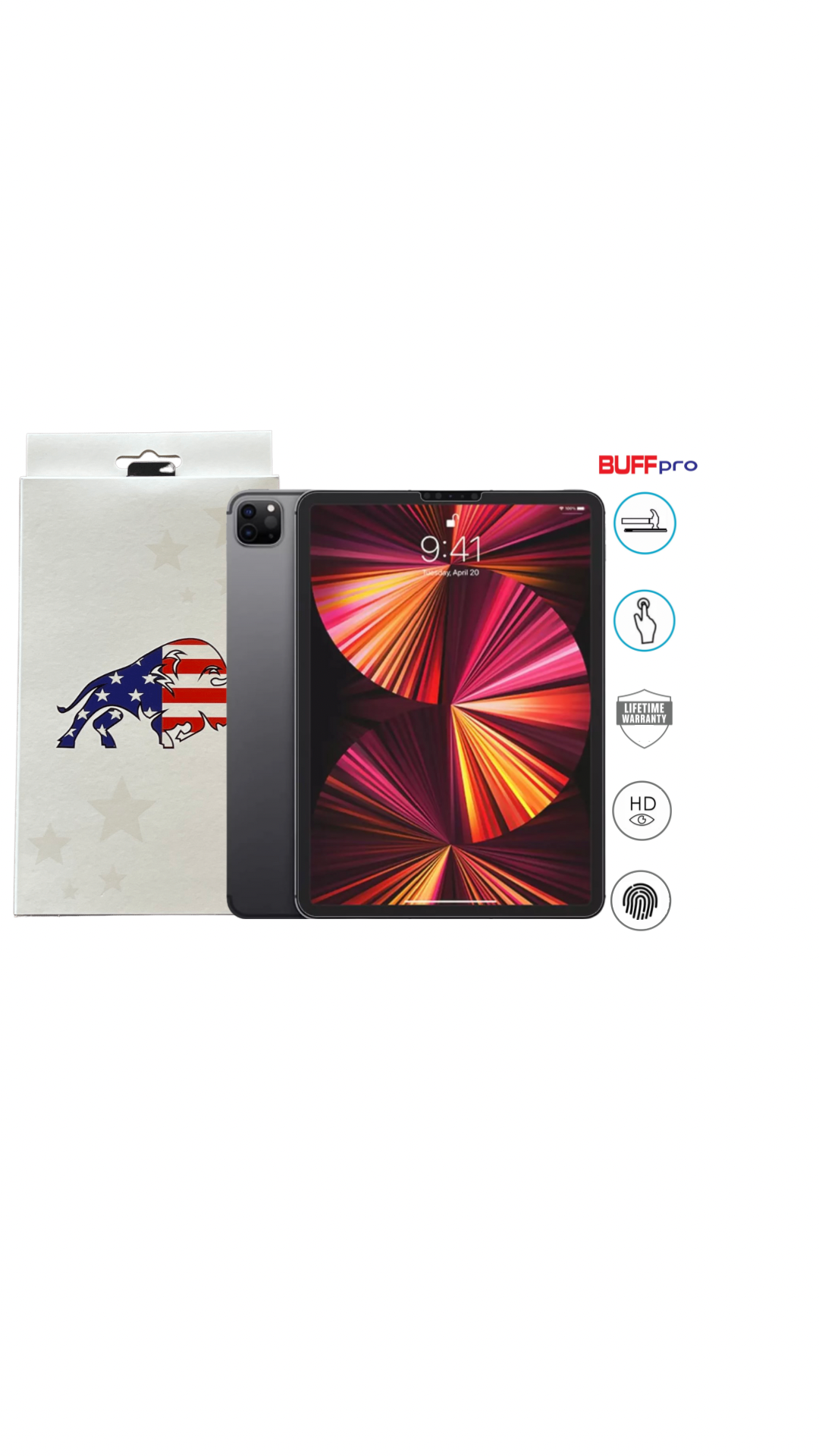 Pelicula BUFF Pro iPad  Invisible Full Protec 
