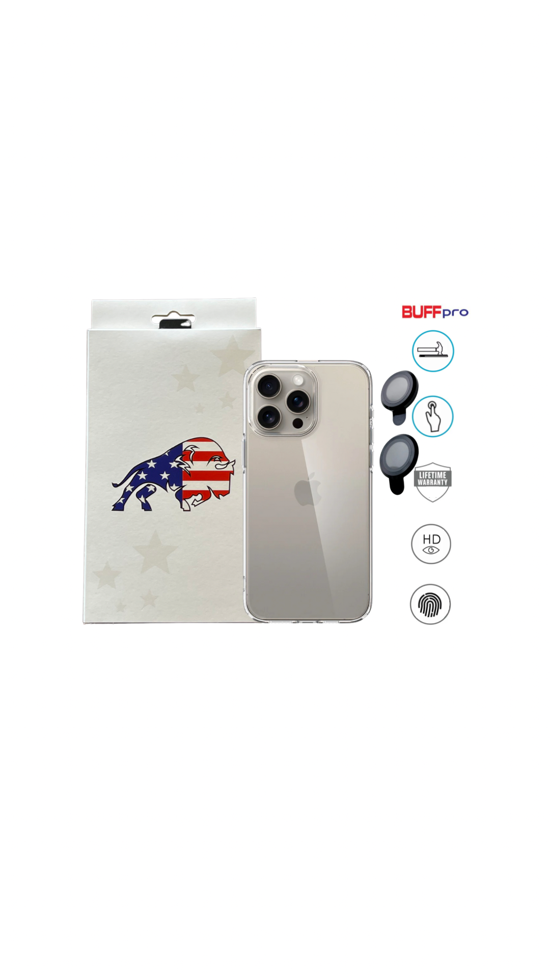 Pelicula BUFF Pro 7ª geração Steel Lens Full Protec