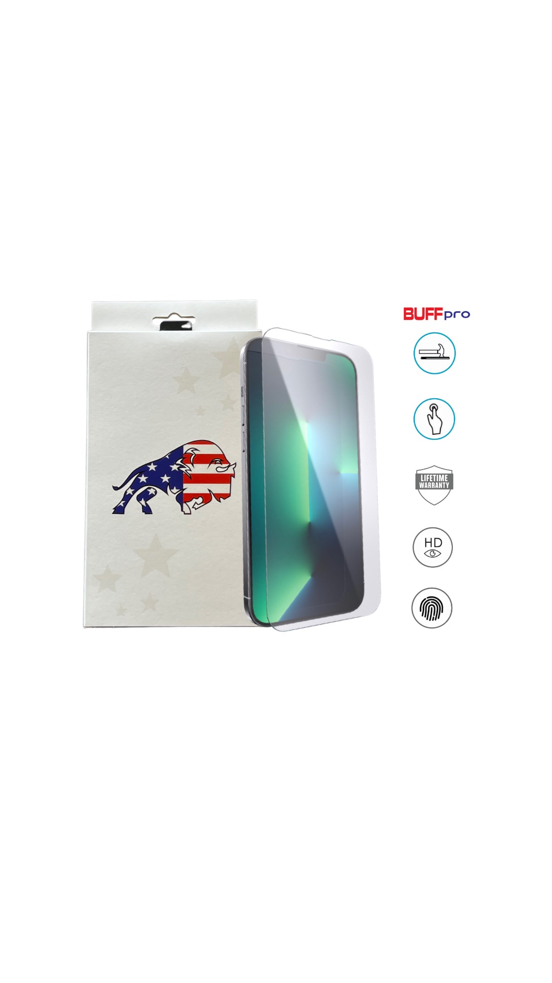 BUFF Pro 7ª geração Full Protec Invisible Para iPhone