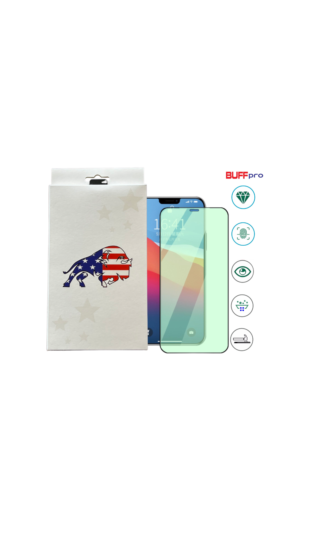 BUFF Pro 7ª geração Full Protec Green Para iPhone