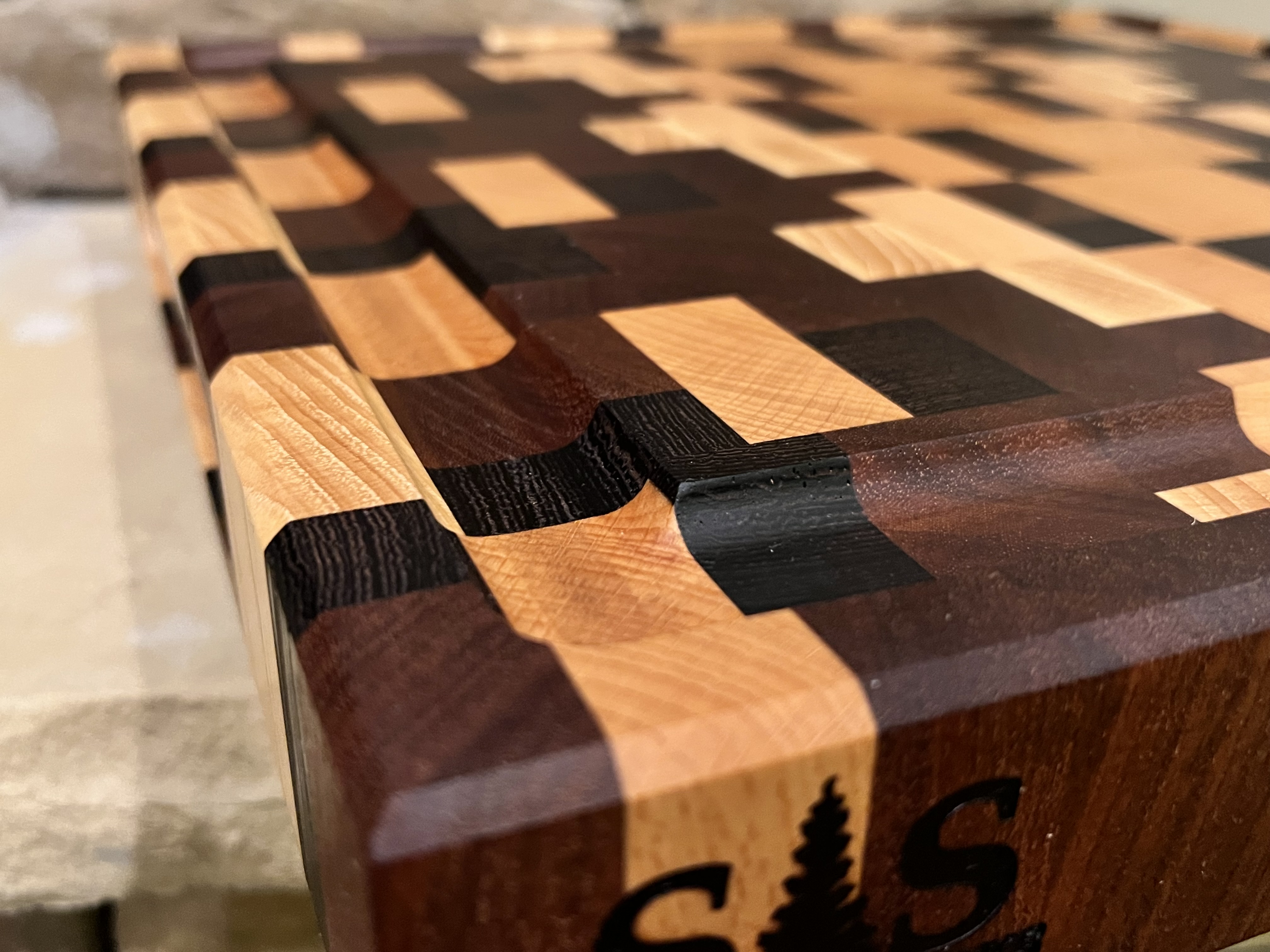 End Grain Butcher Block Cutting Board
