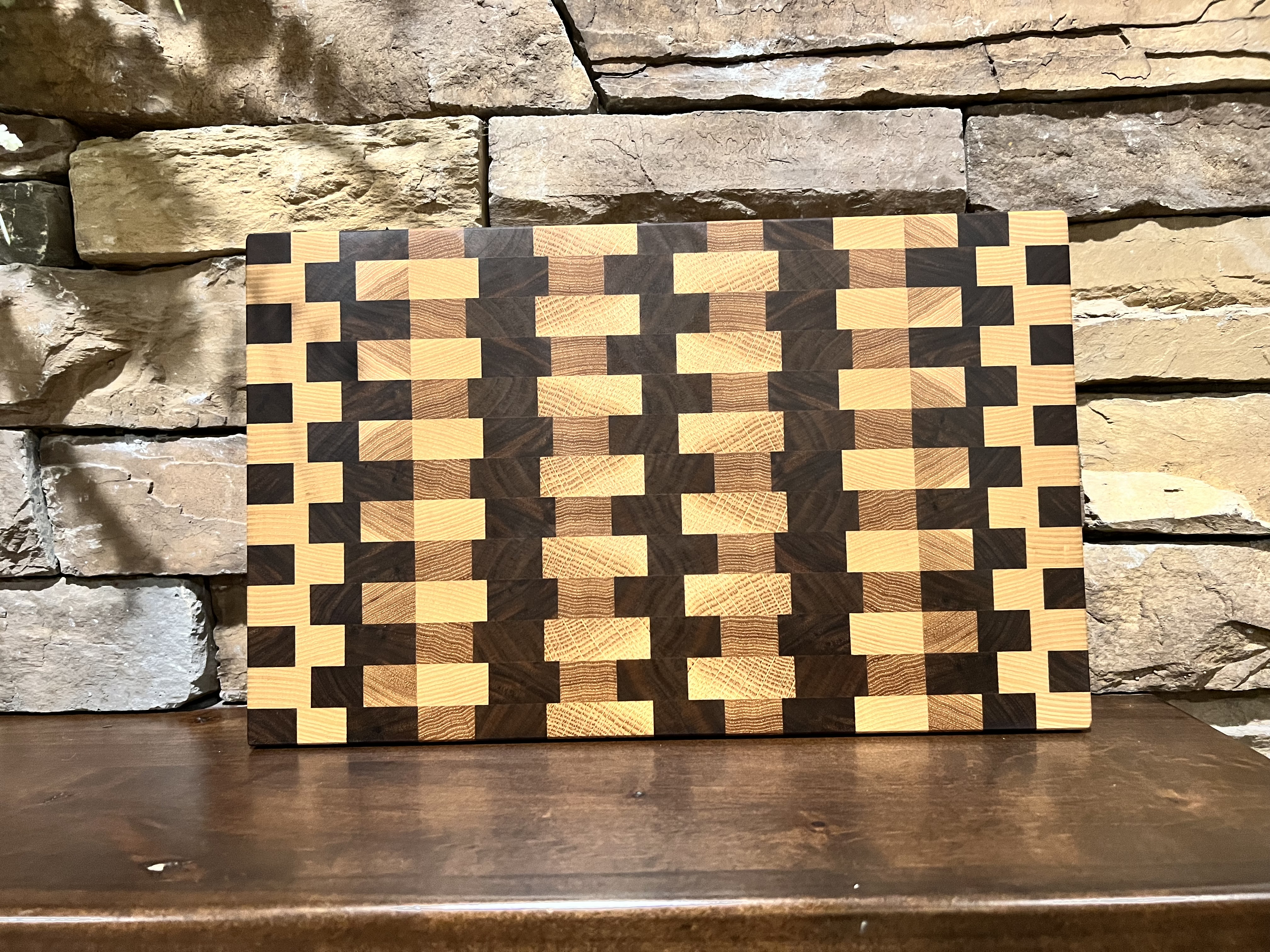 End Grain Multi Species Cutting Board