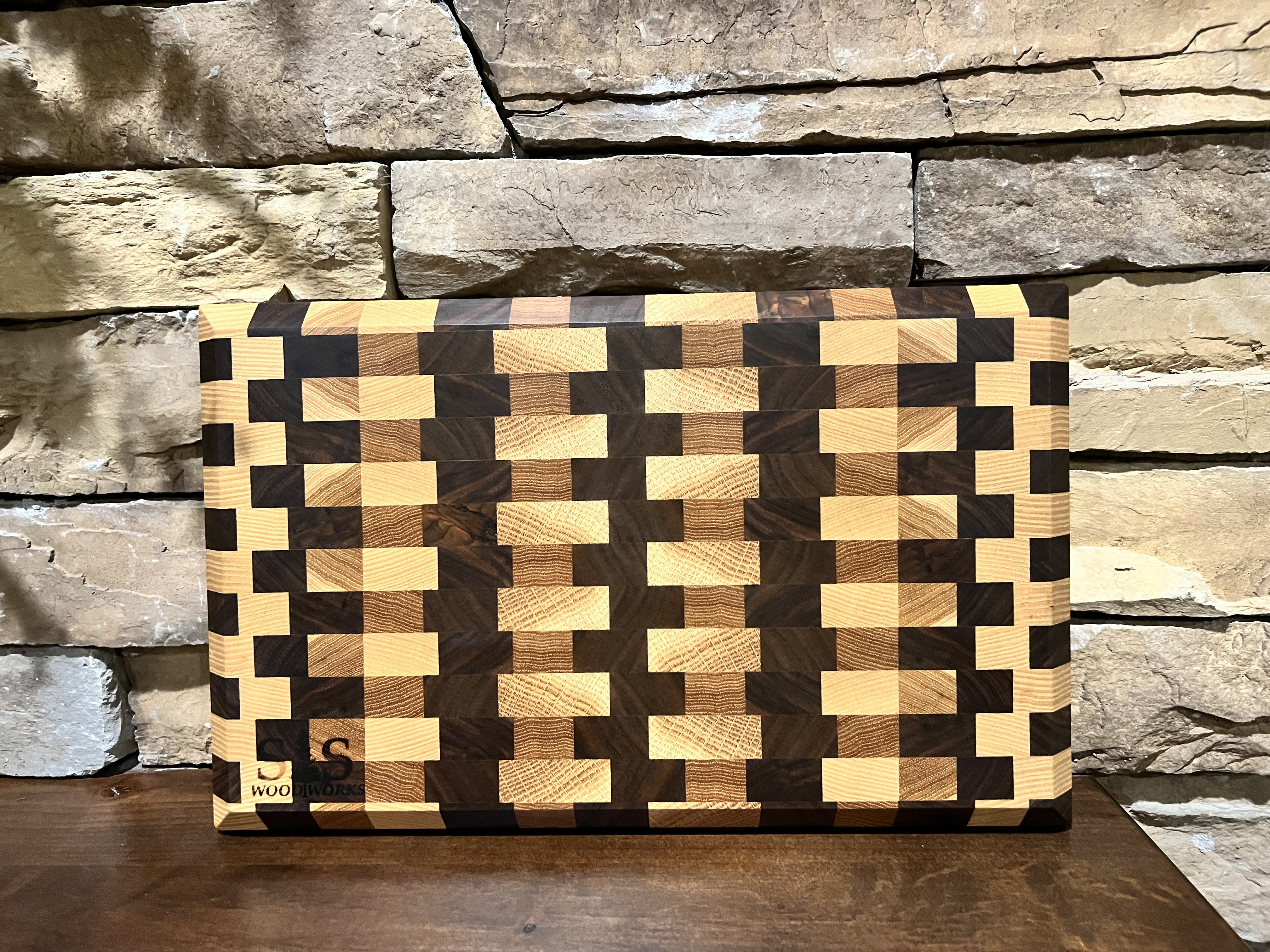 End Grain Multi Species Cutting Board