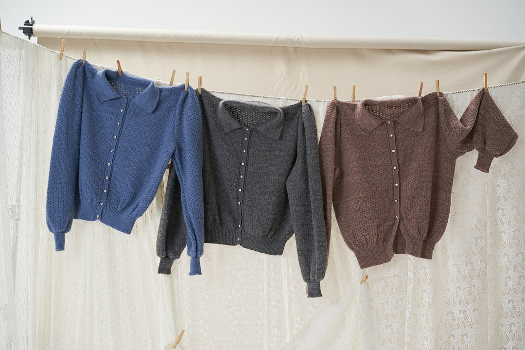 Žydras megztukas Nertinis