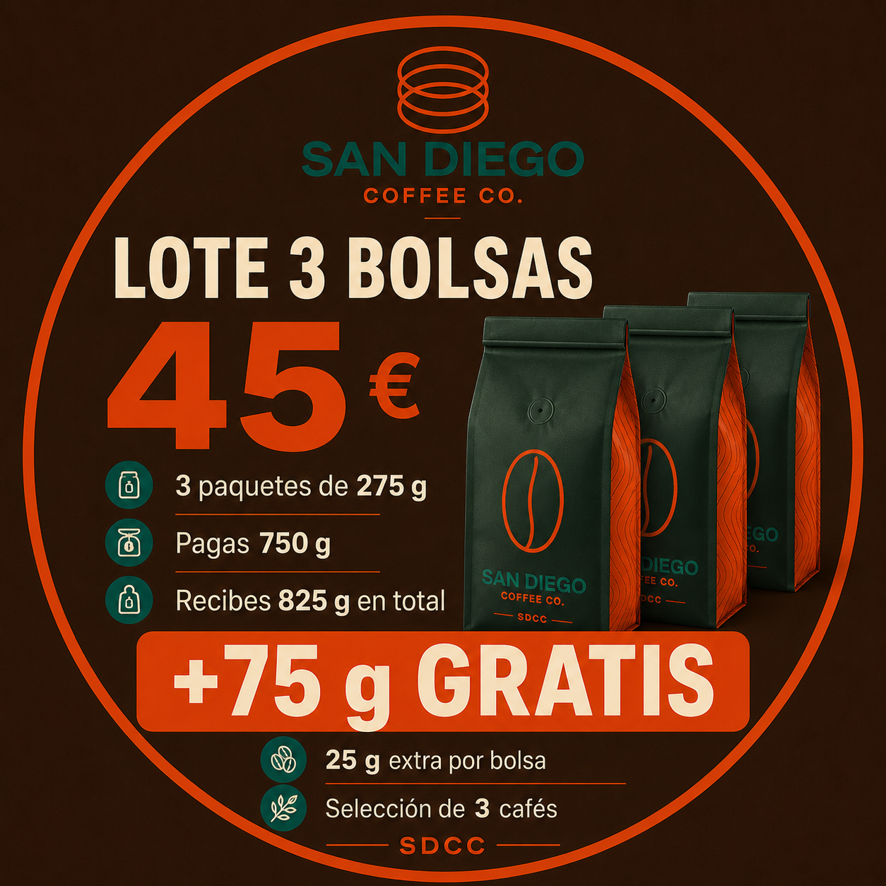 LOTE TRES BOLSAS - DIFERENTES ORIGENES