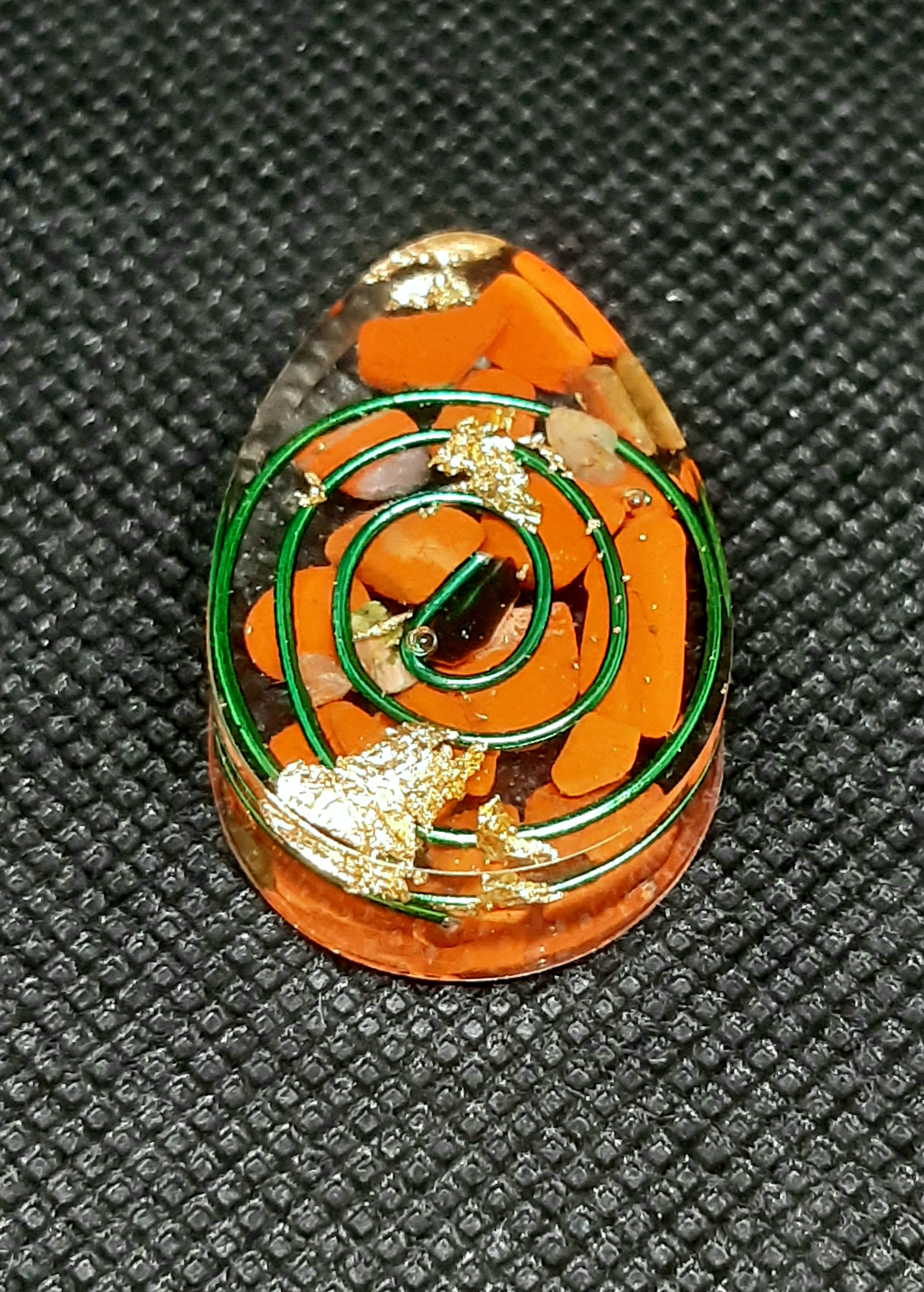 Orgonite de poche Jaspe rouge