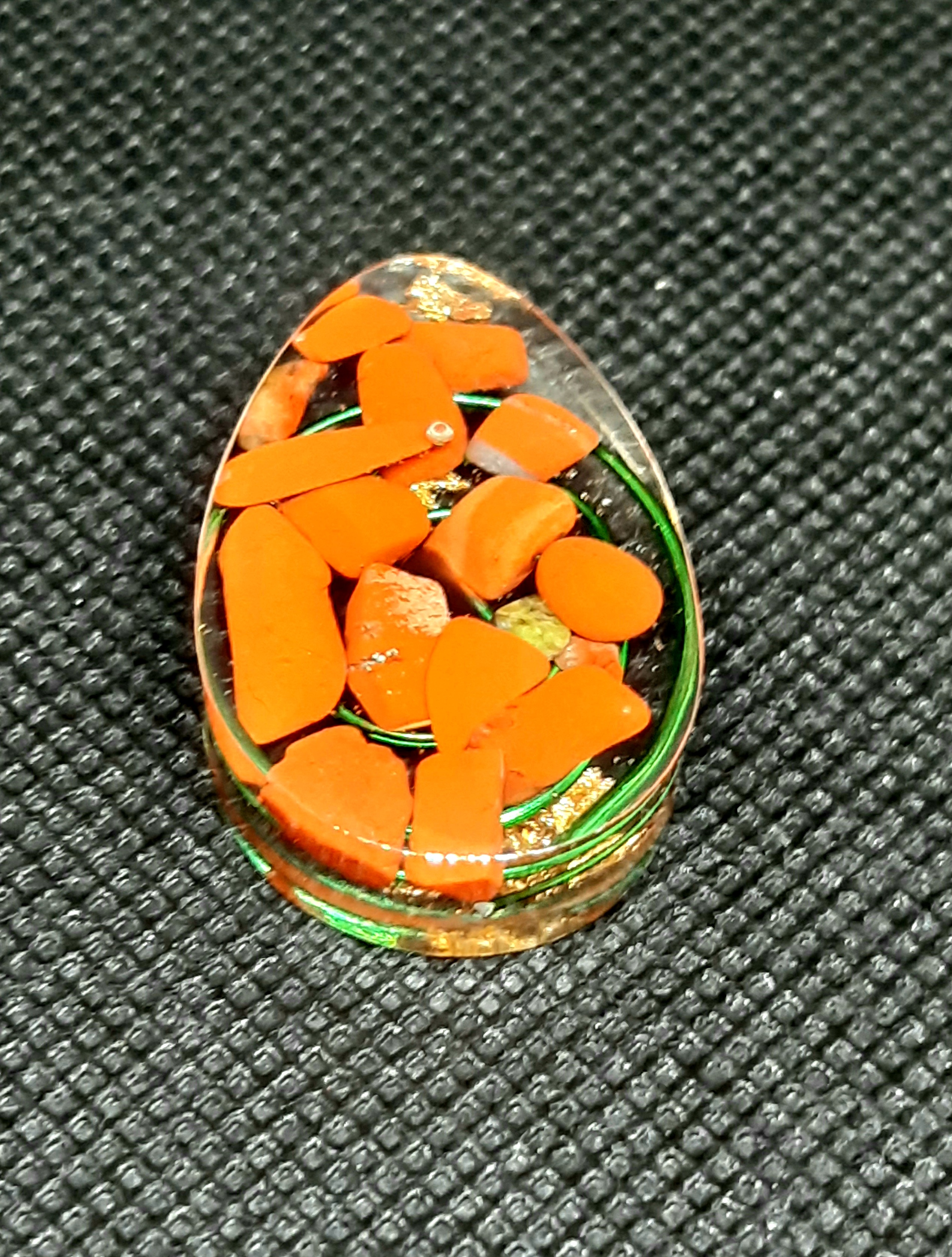 Orgonite de poche Jaspe rouge