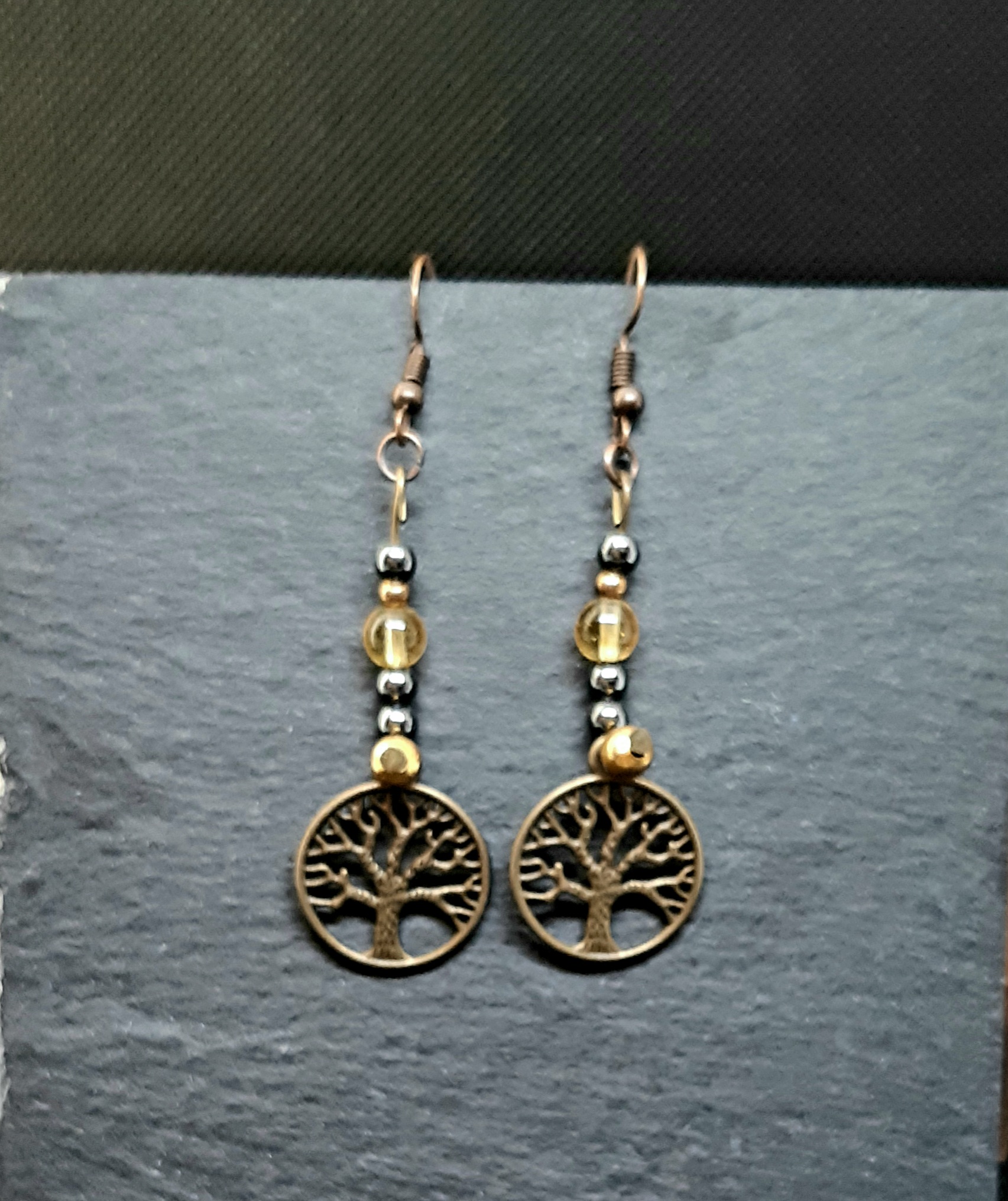 Boucles d'oreilles arbre de vie