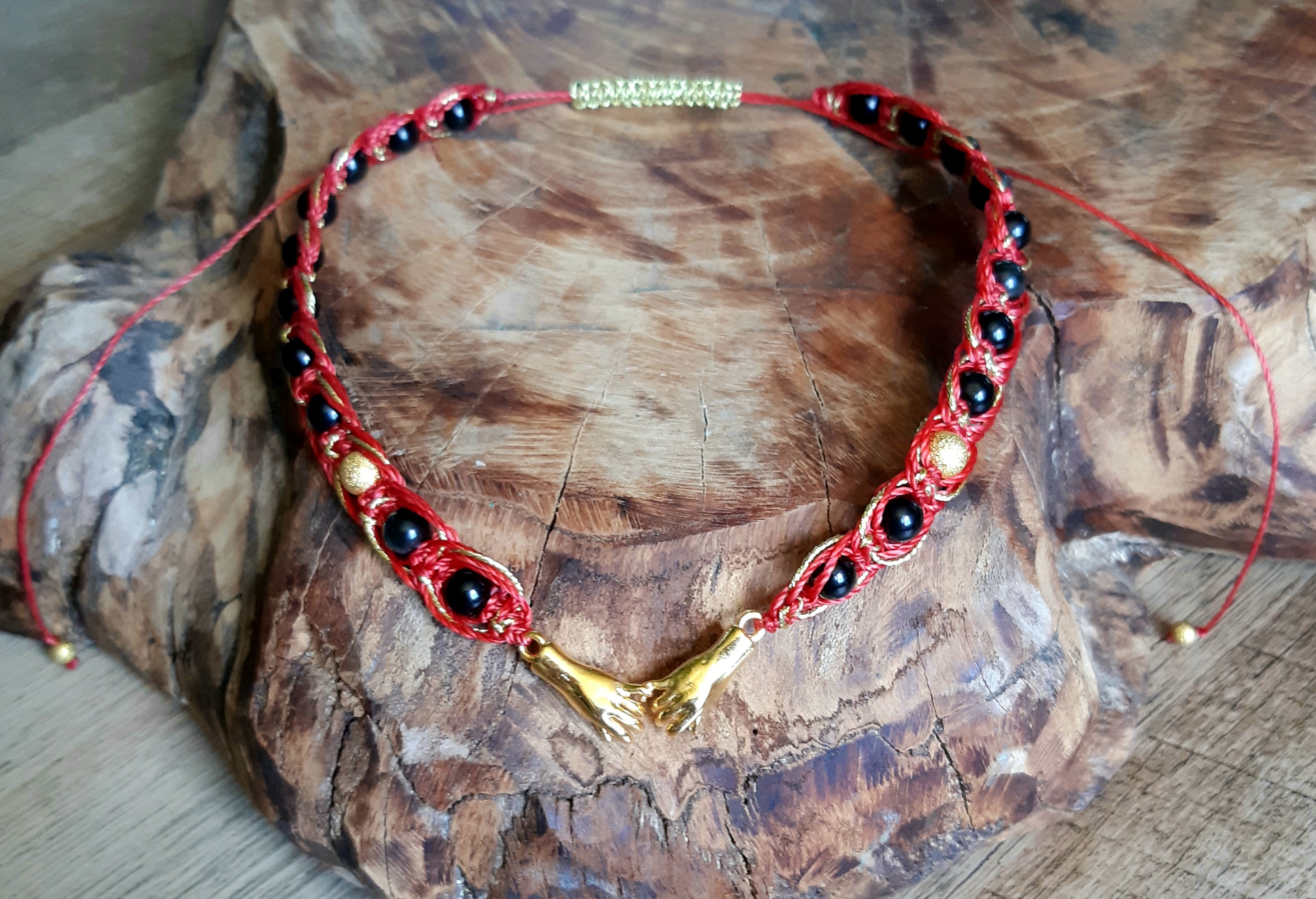 Collier énergétique en obsidienne