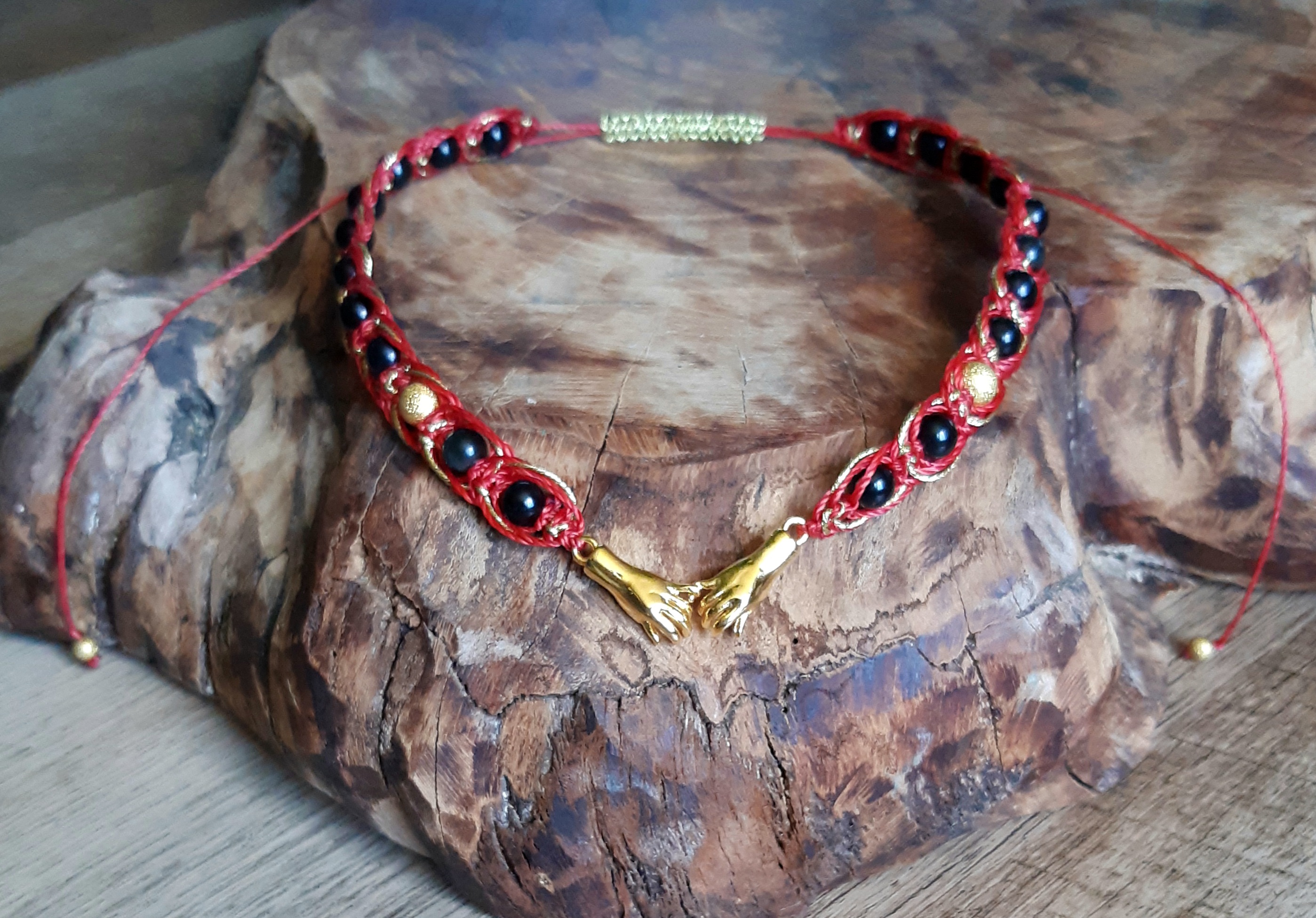 Collier énergétique en obsidienne