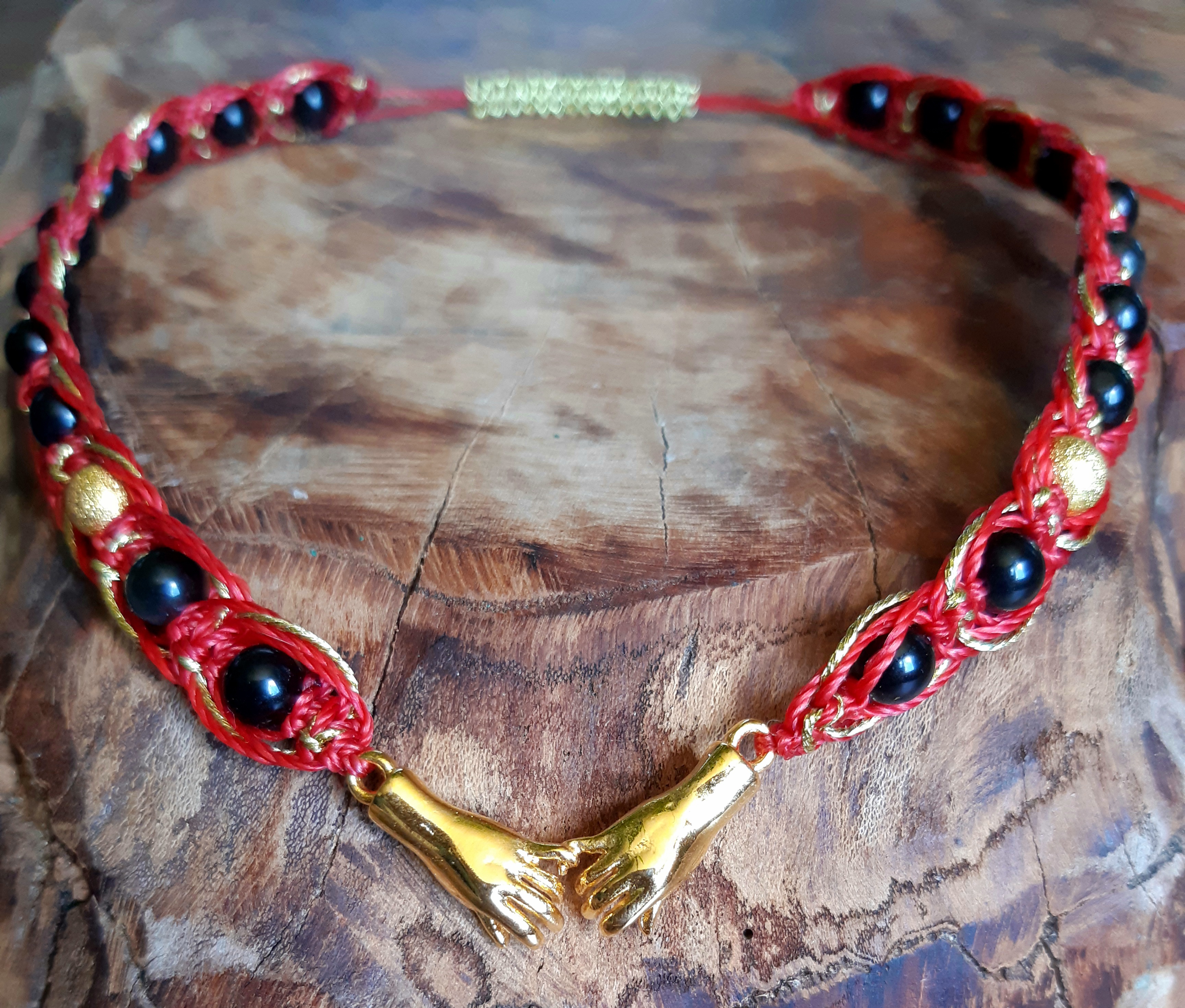 Collier énergétique en obsidienne