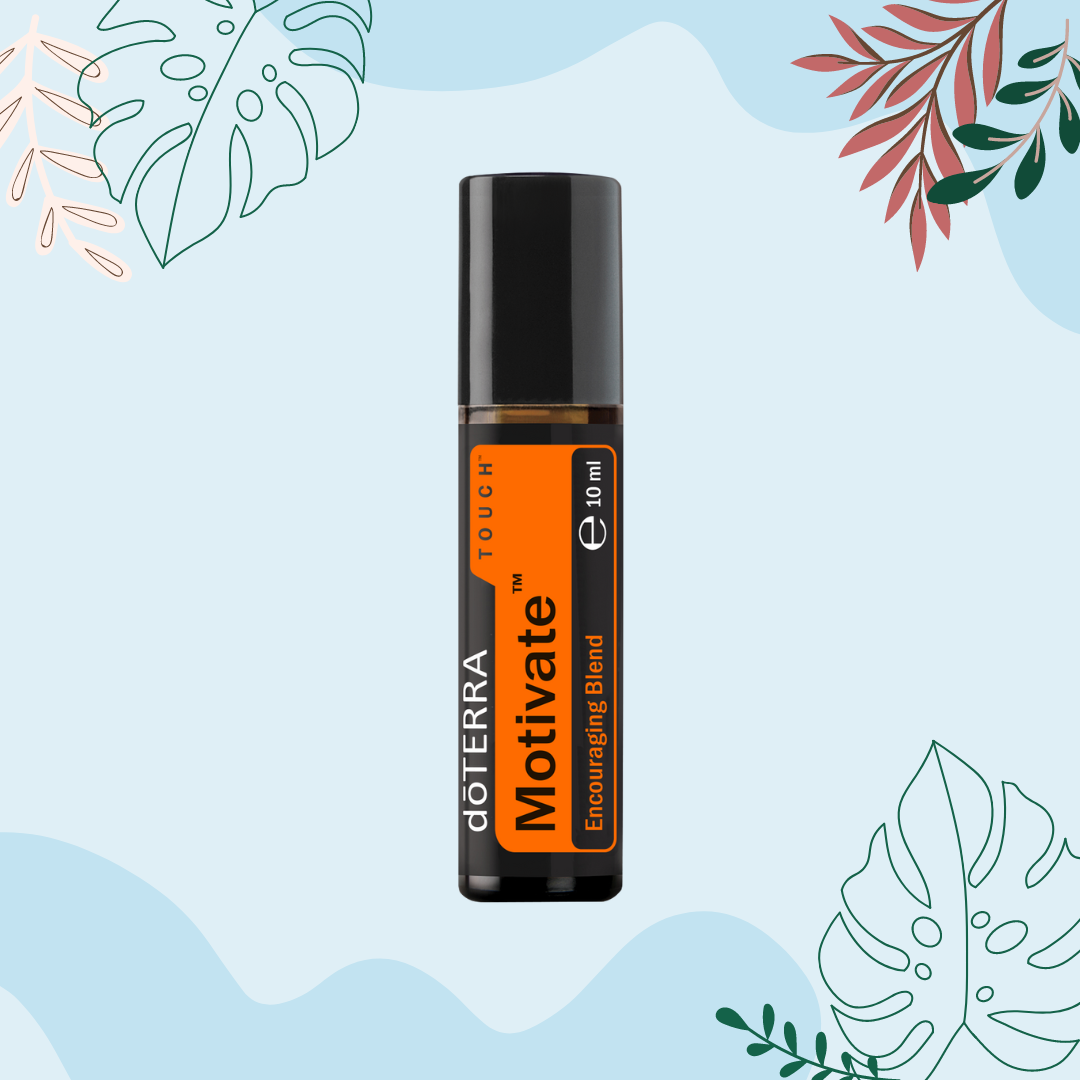 dōTERRA Motivate™ Touch Ryžto suteikiantis mišinys (10ml) su rutuliniu aplikatoriumi