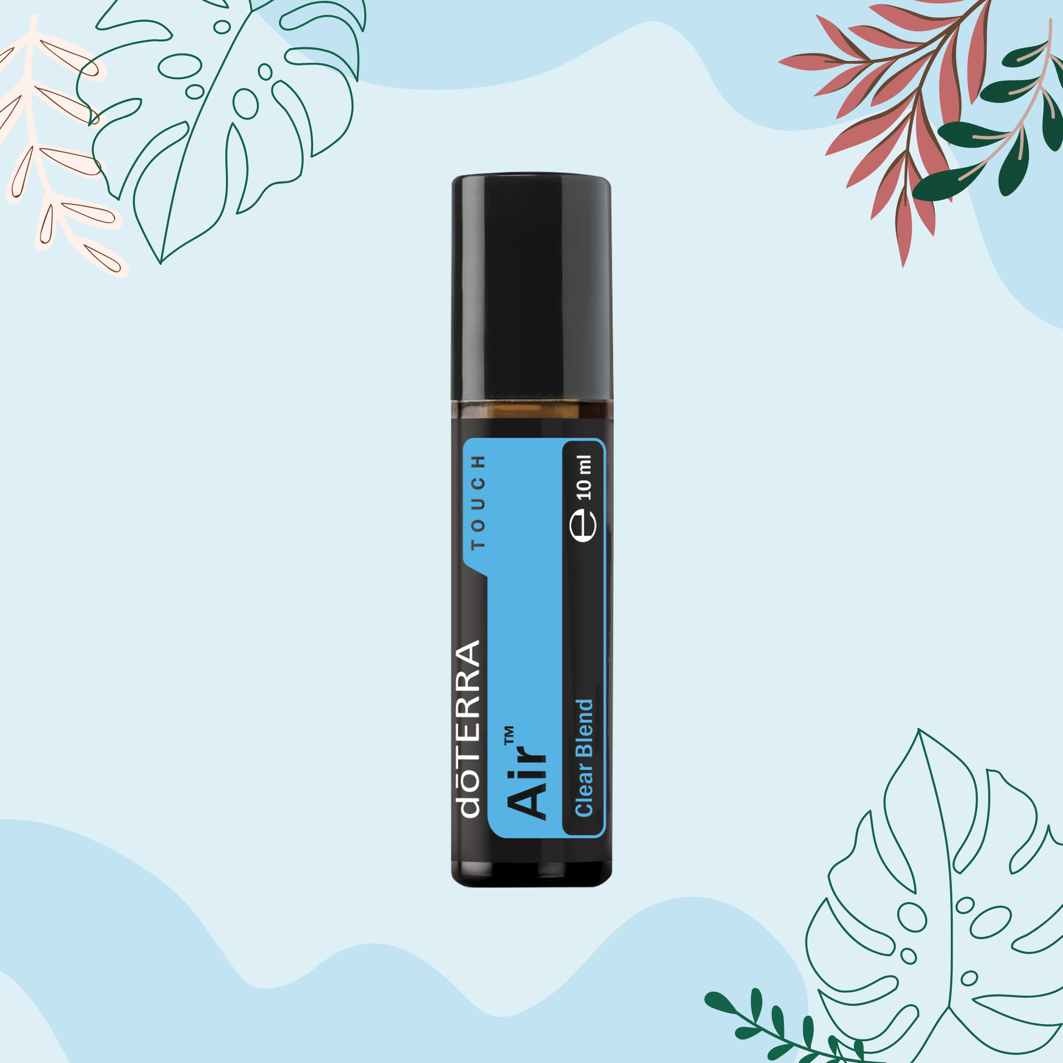 dōTERRA Air™ Touch mišinys kvėpavimo takams (15ml) buteliuke su rutuliniu aplikatoriumi