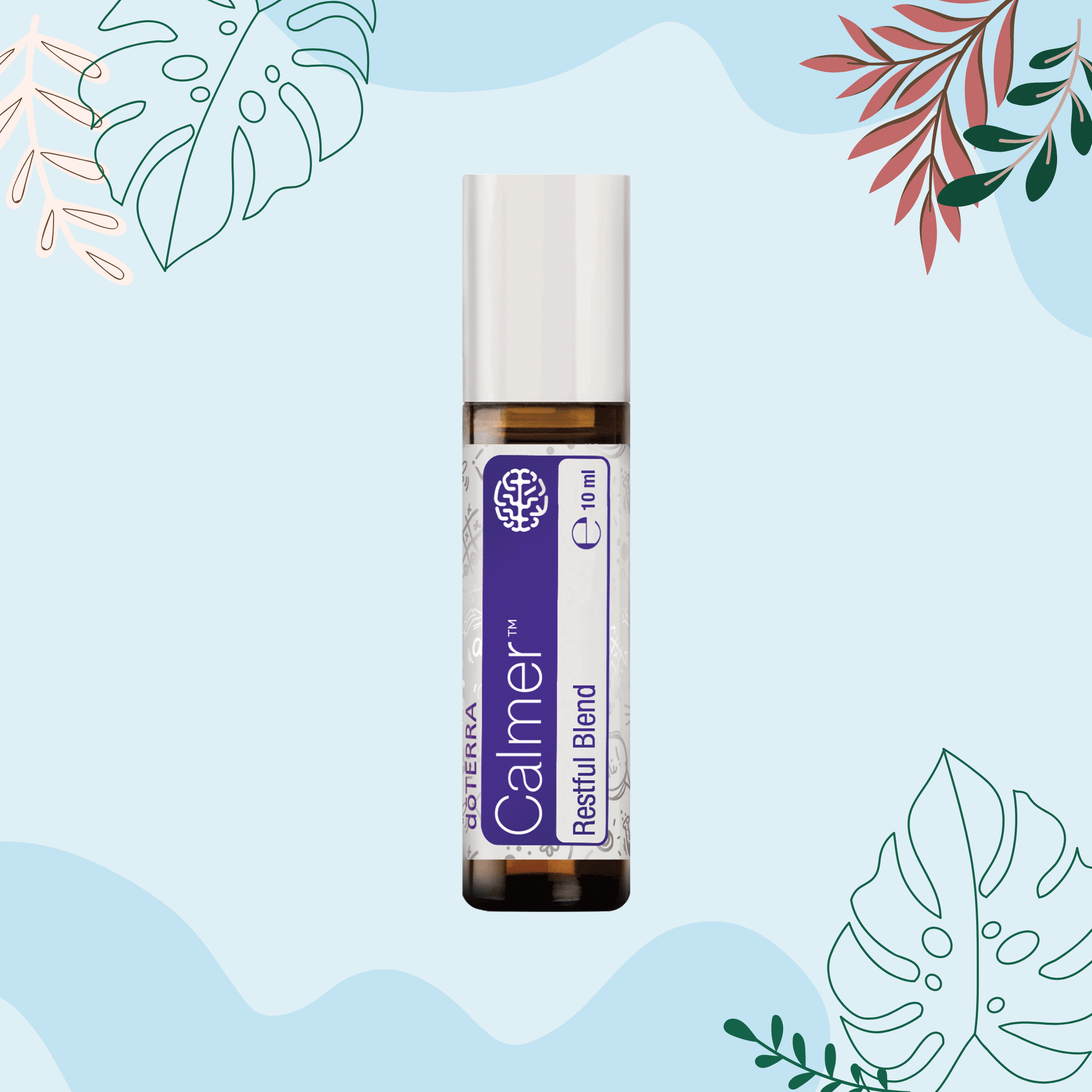 Calmer™ Raminantis ir poilsiui nuteikiantis mišinys (10ml) buteliuke su rutuliniu aplikatoriumi