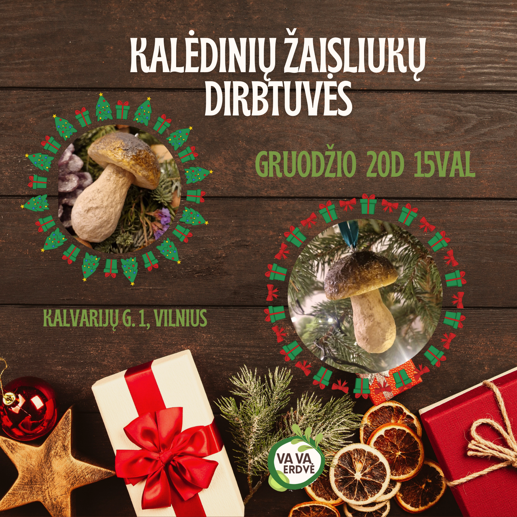 KALĖDINIŲ ŽAISLIUKŲ GAMYBOS DIRBTUVĖS VILNIUJE