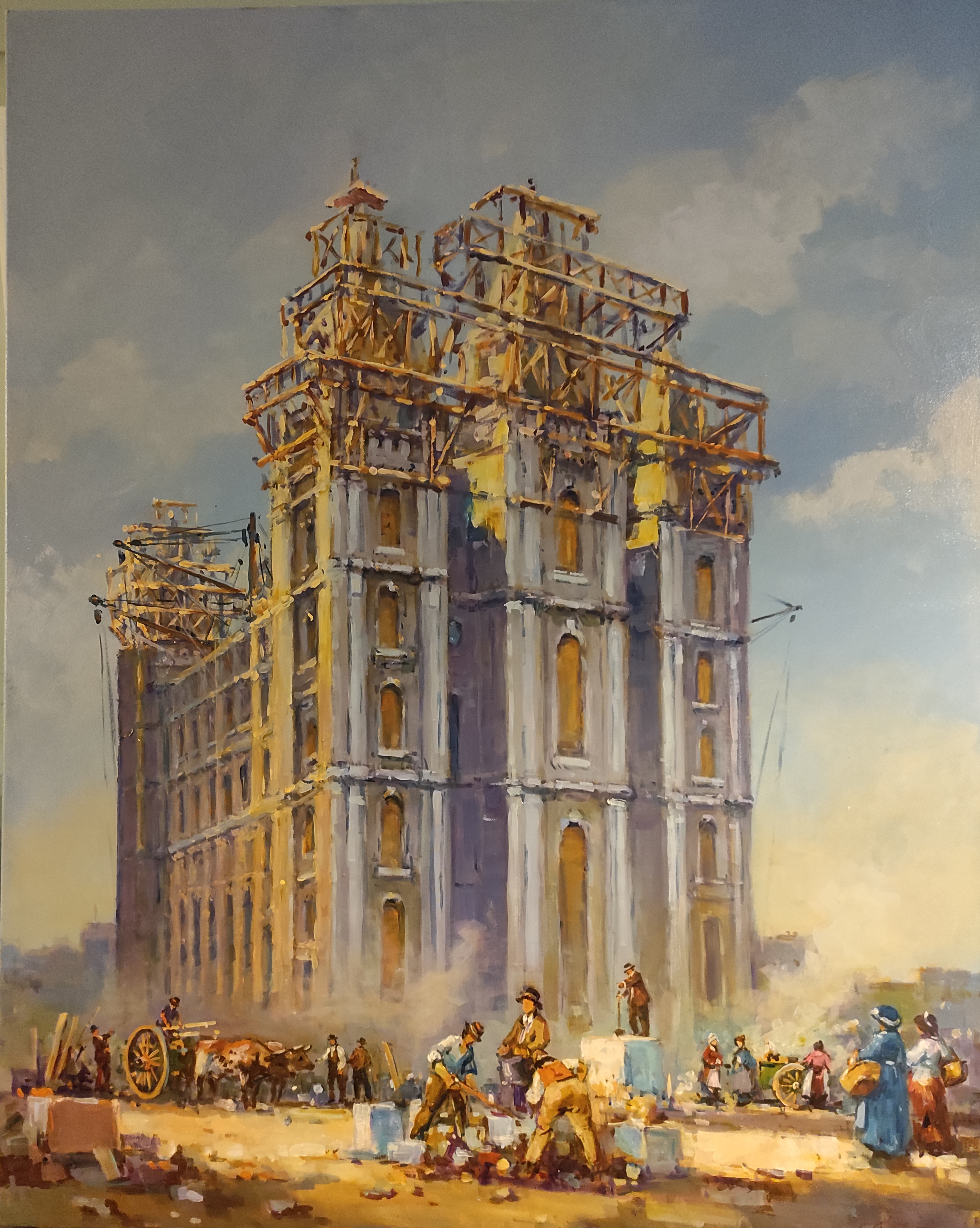 Salt Lake city temple construction