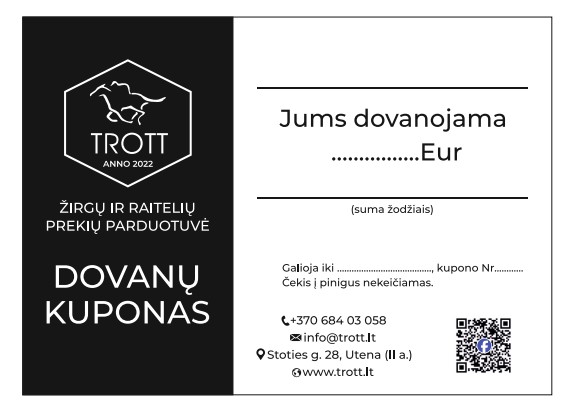 TROTT dovanų kuponas