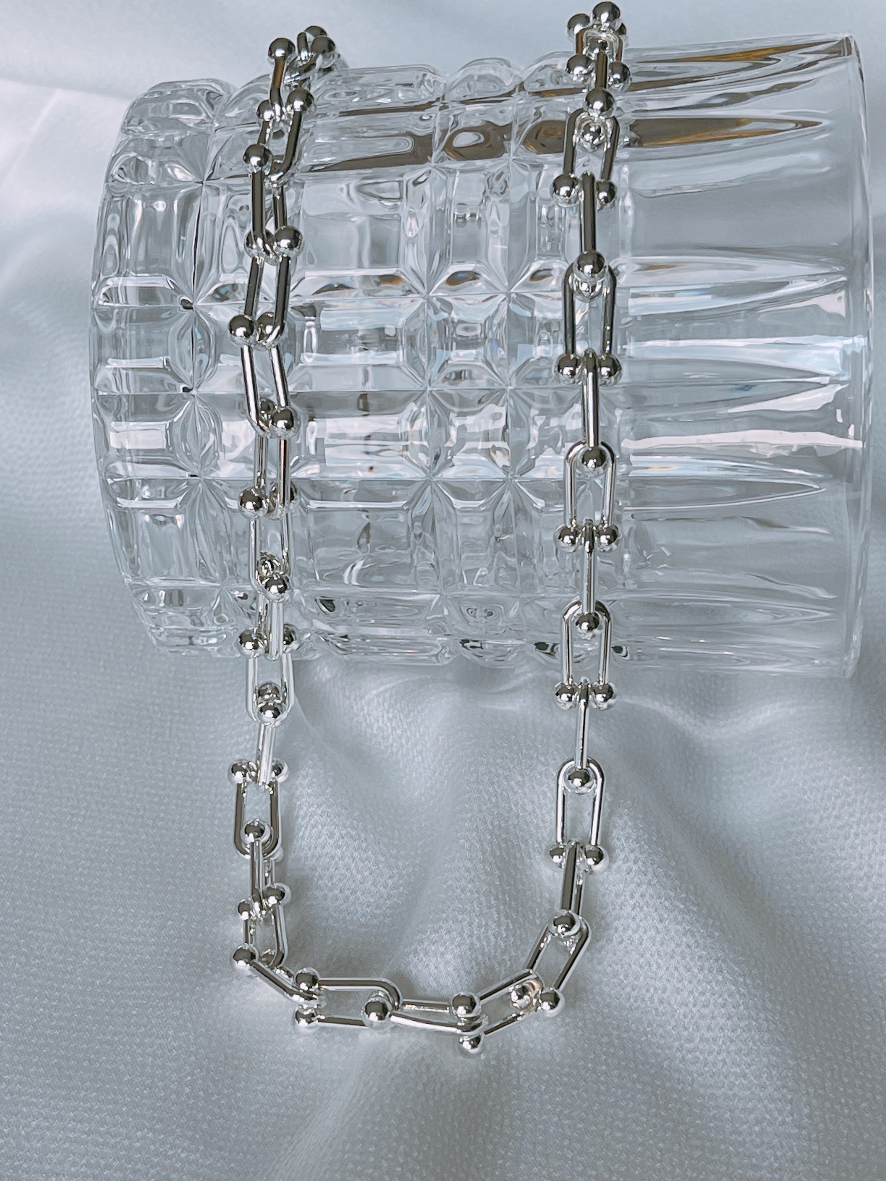 Hailey Silver Link Necklace