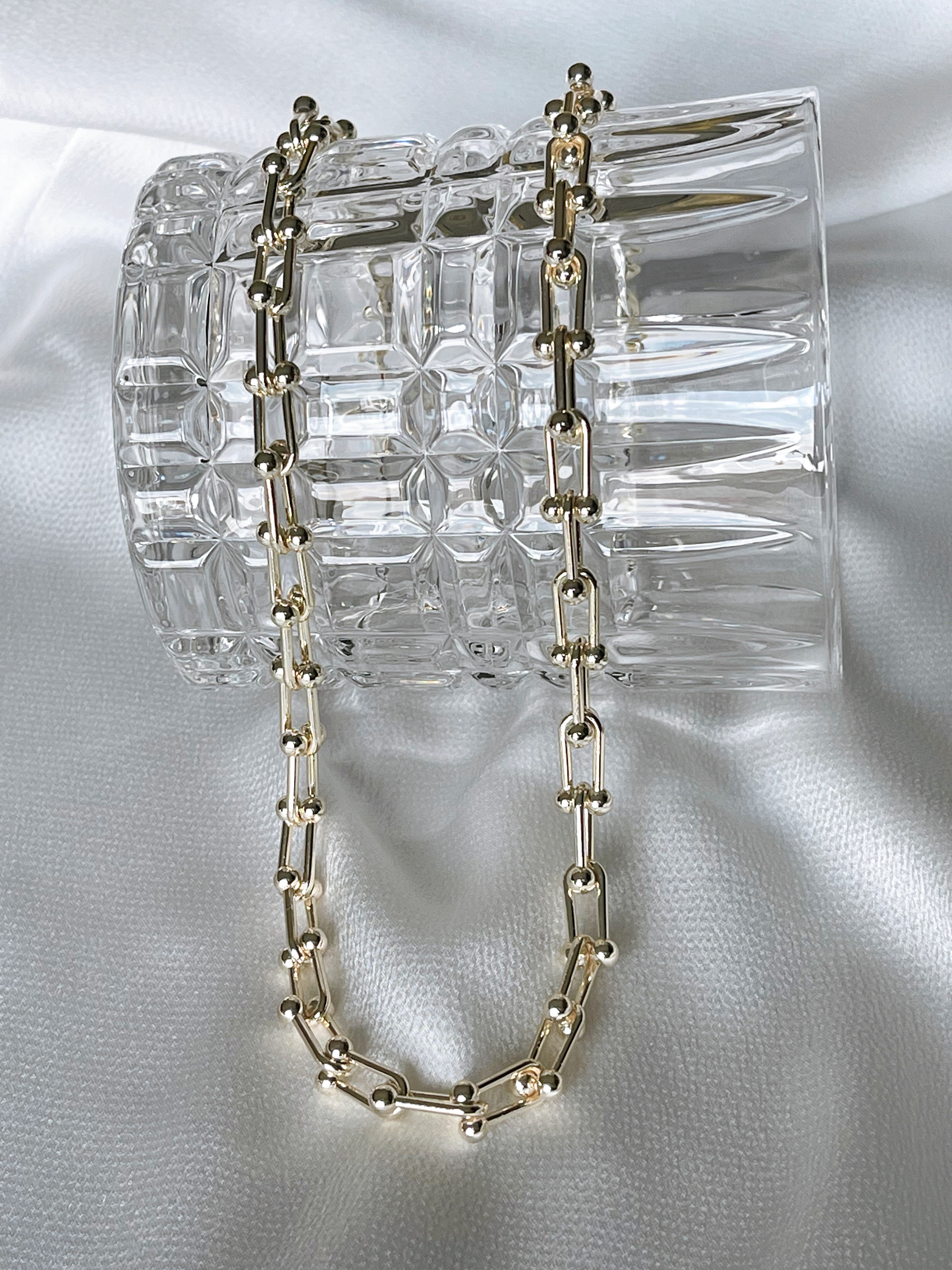 Hailey Gold U-Link Necklace