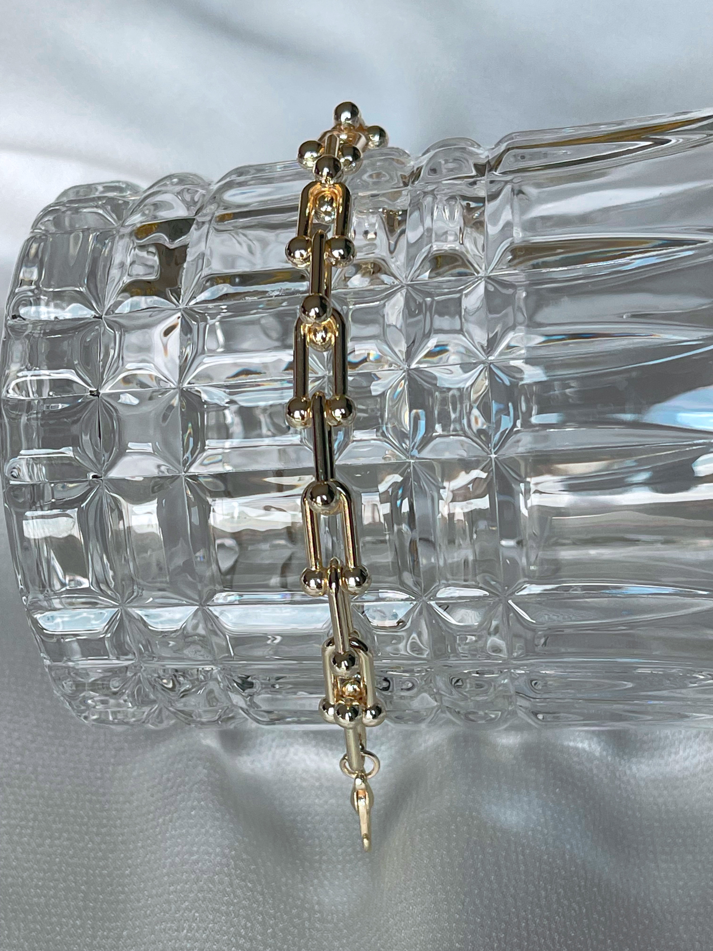 Hailey Gold U- Link Bracelet