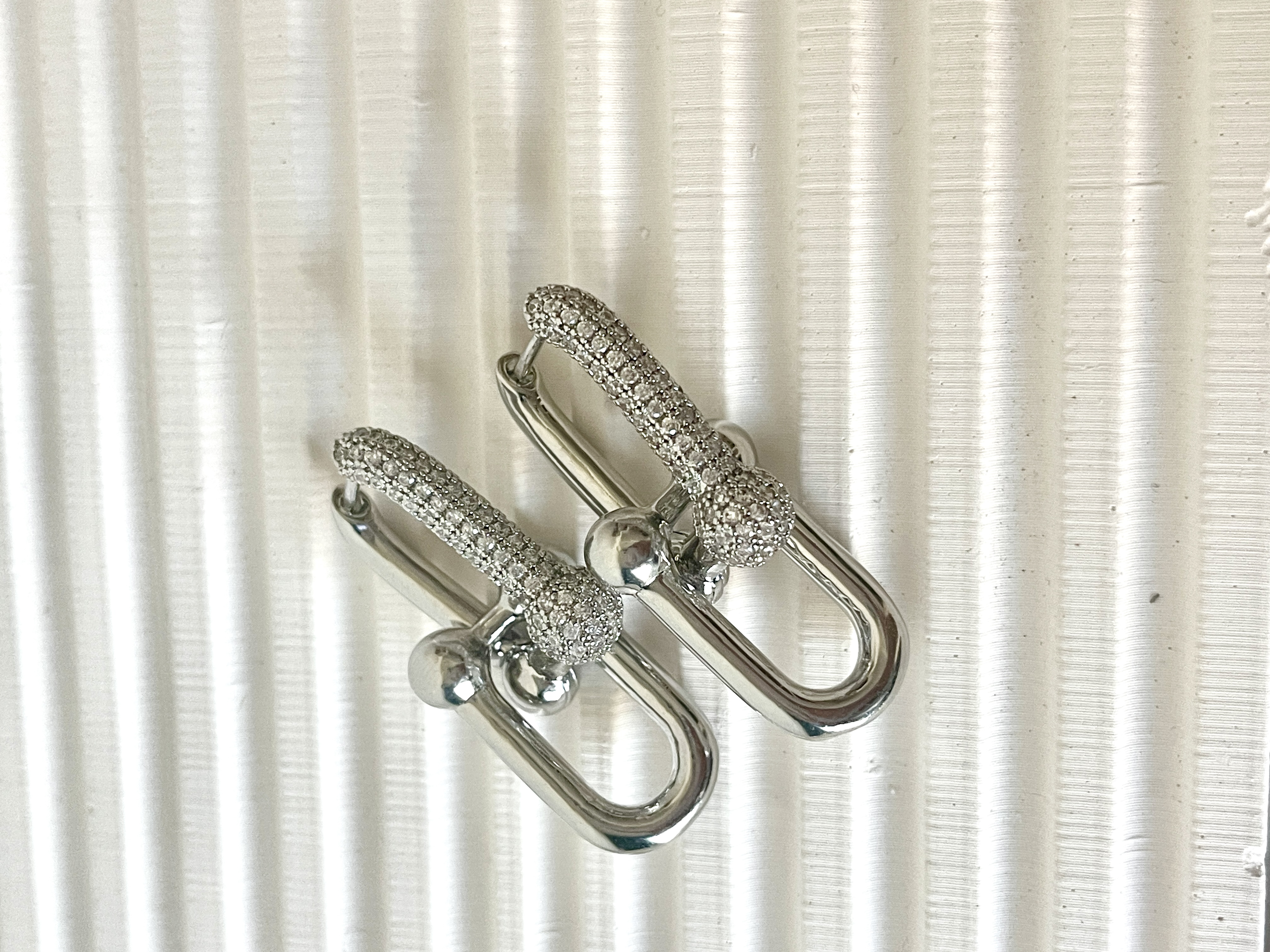 Hailey Diamond Link Earrings