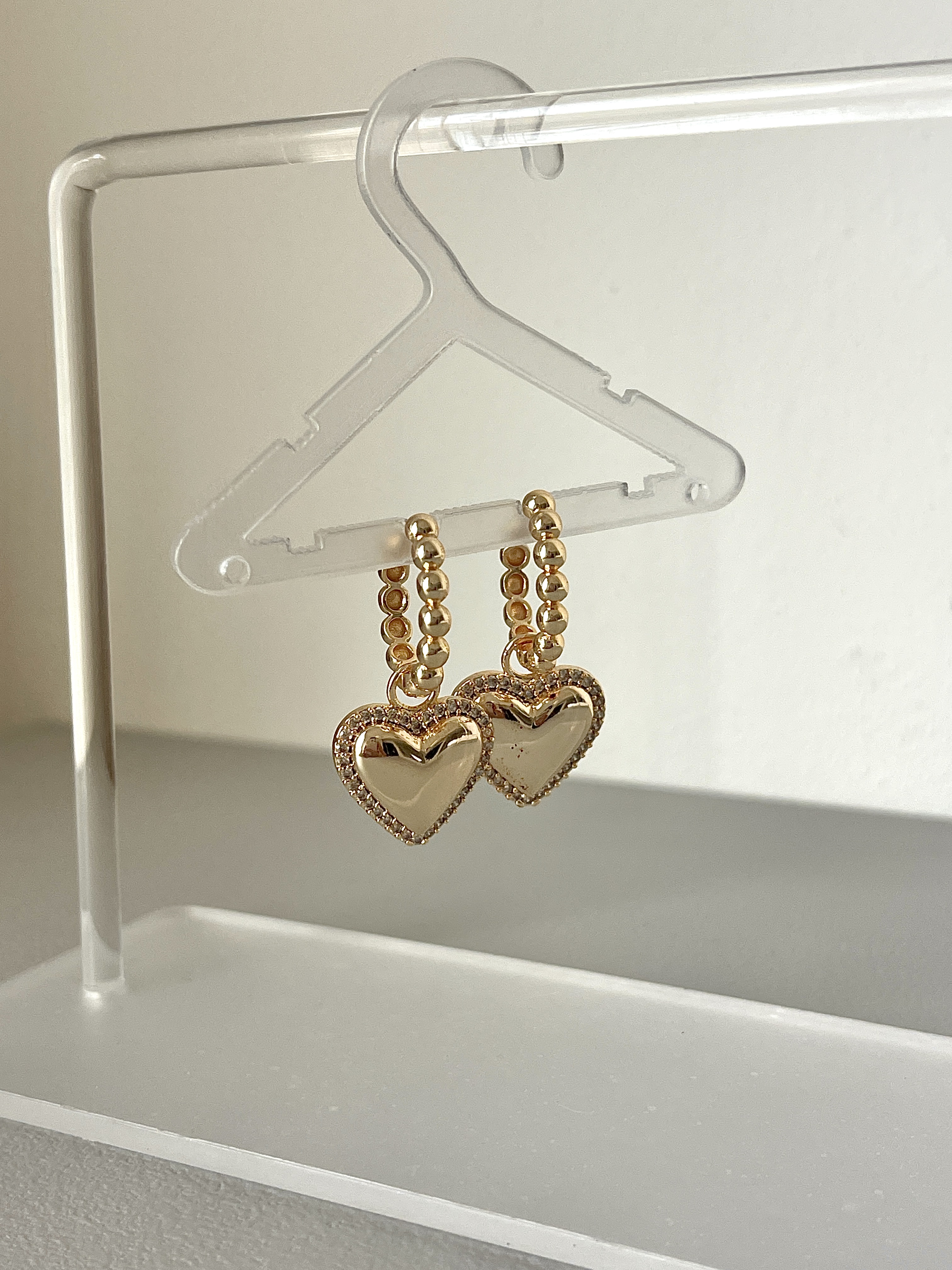 Jessica Puffy Heart Earrings