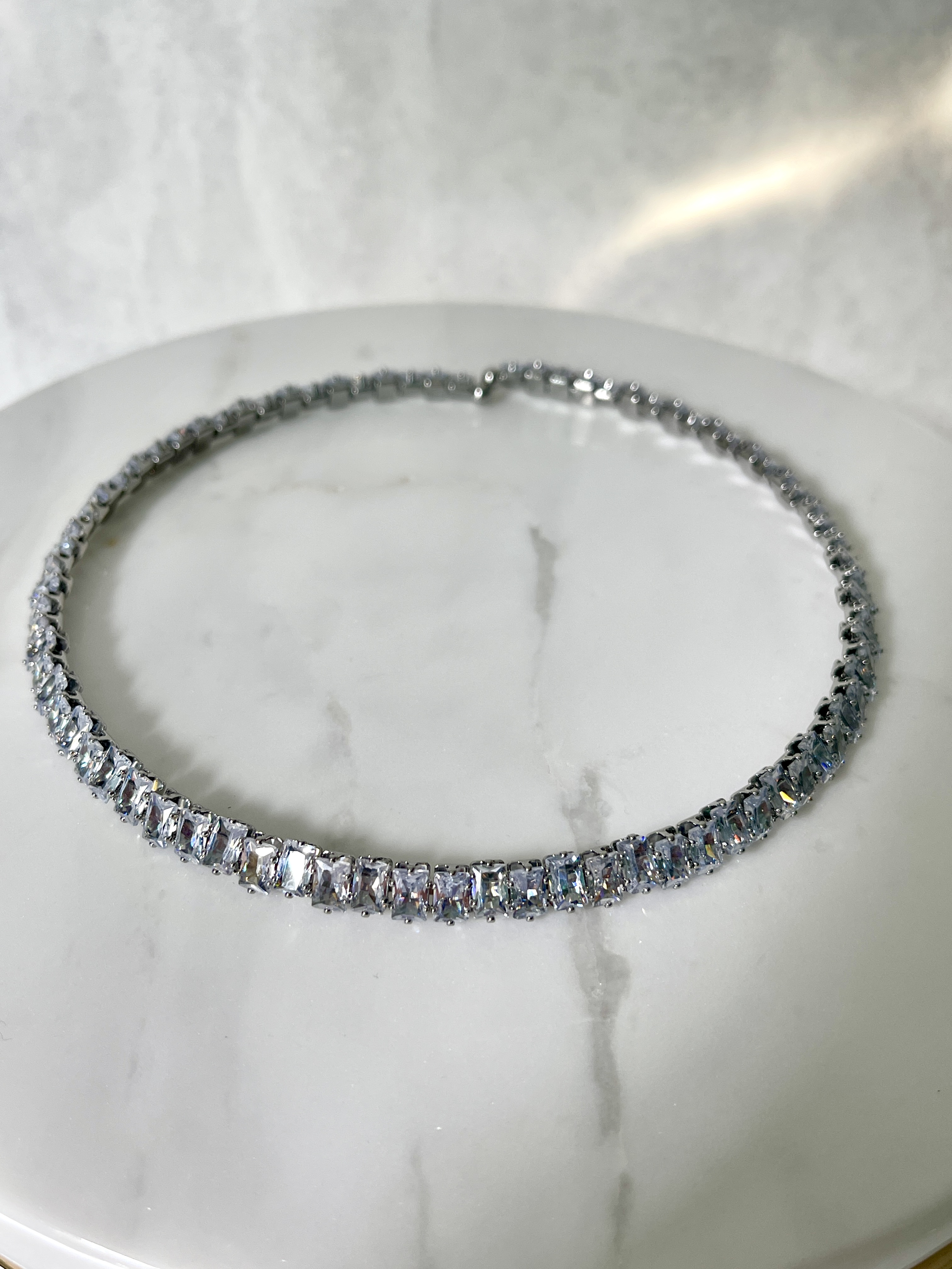 Julia Tennis Cuff Zircon Necklace