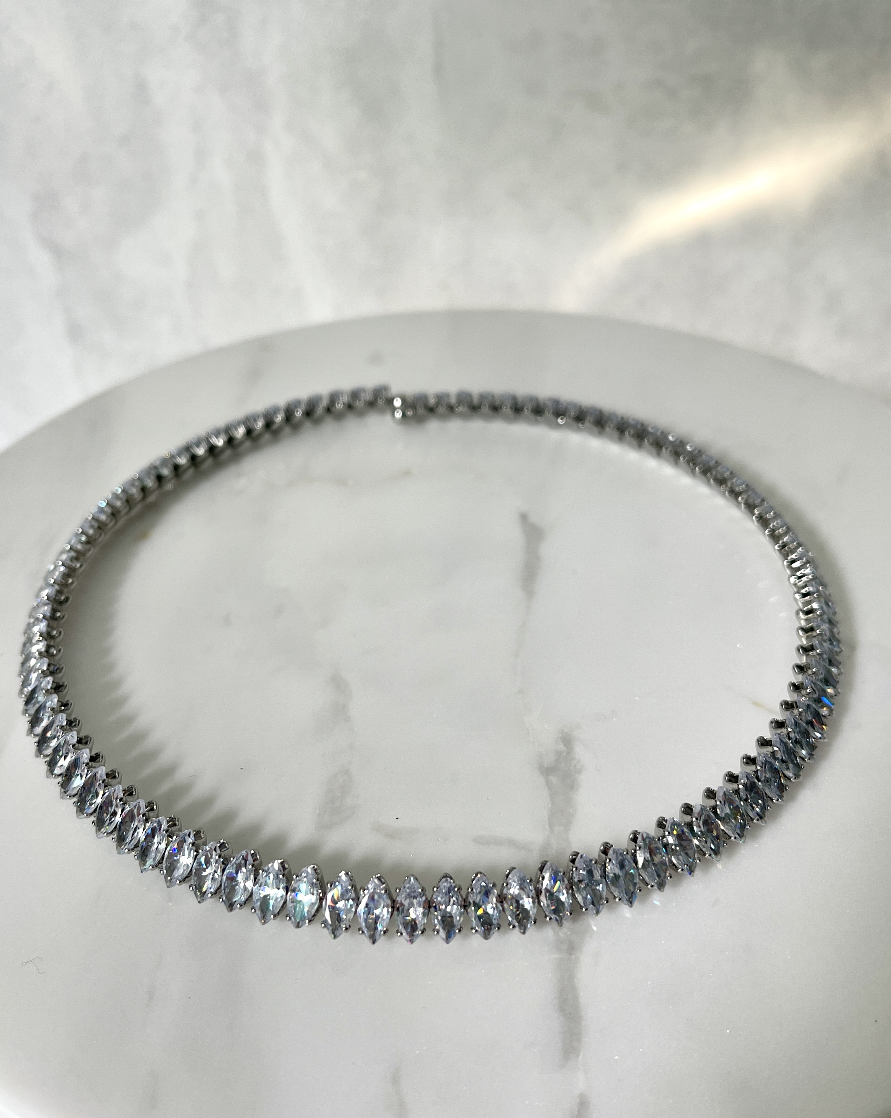 Isabelle Tennis Cuff Zircon Necklace