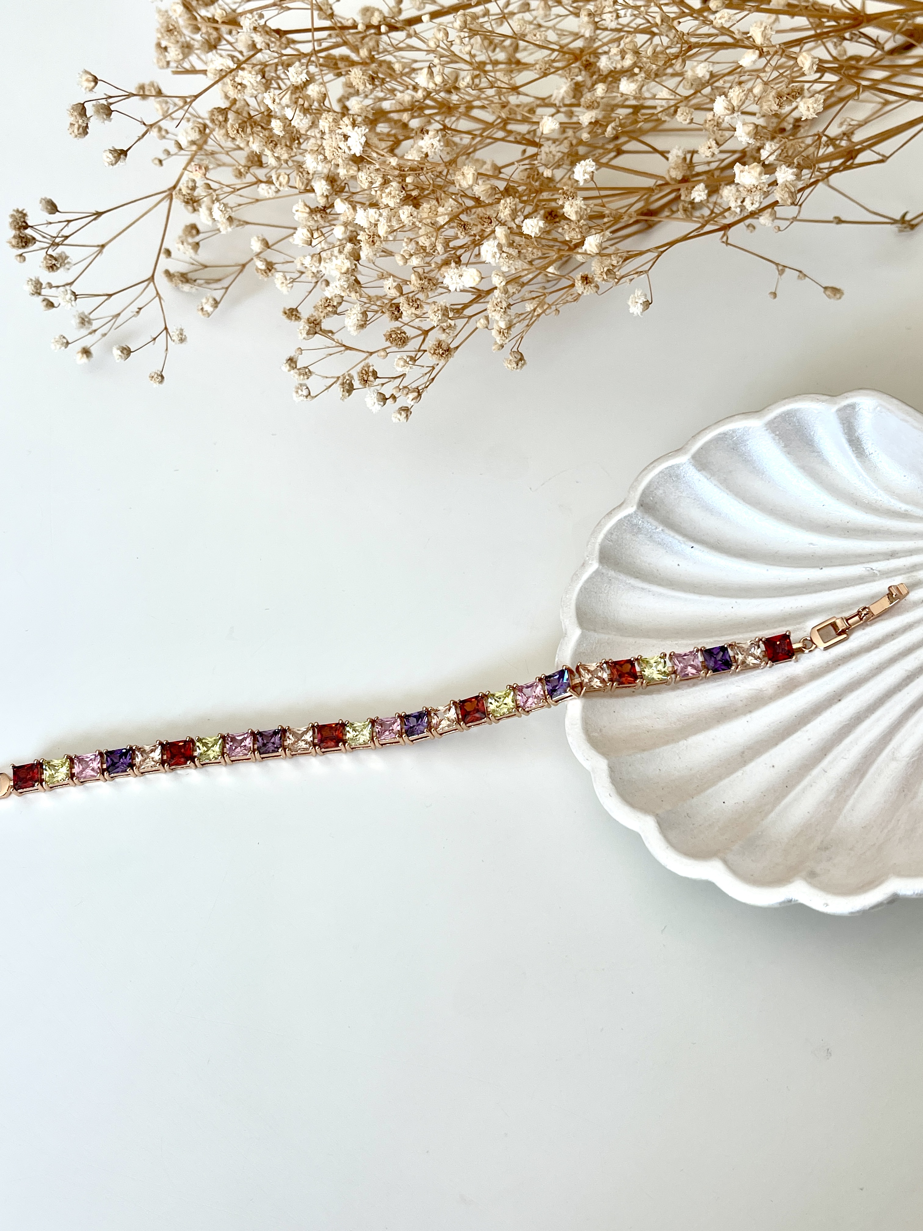 Rainbow Tennis Bracelet