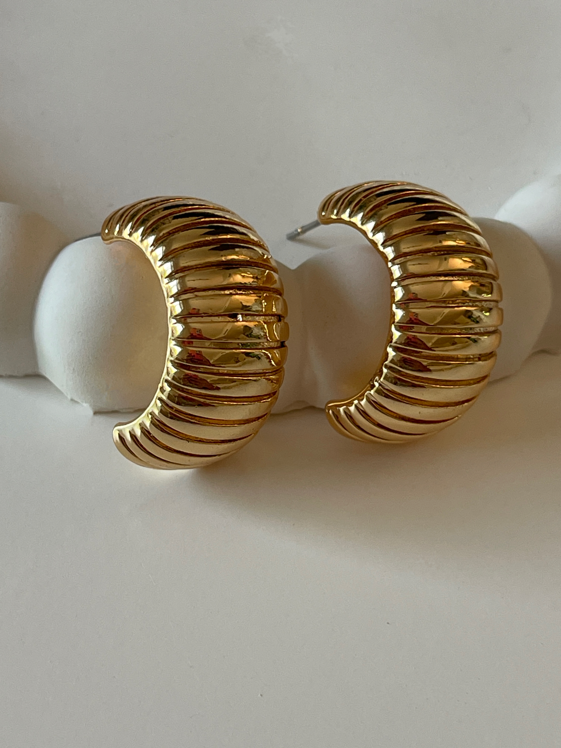 Mini Croissant Earrings