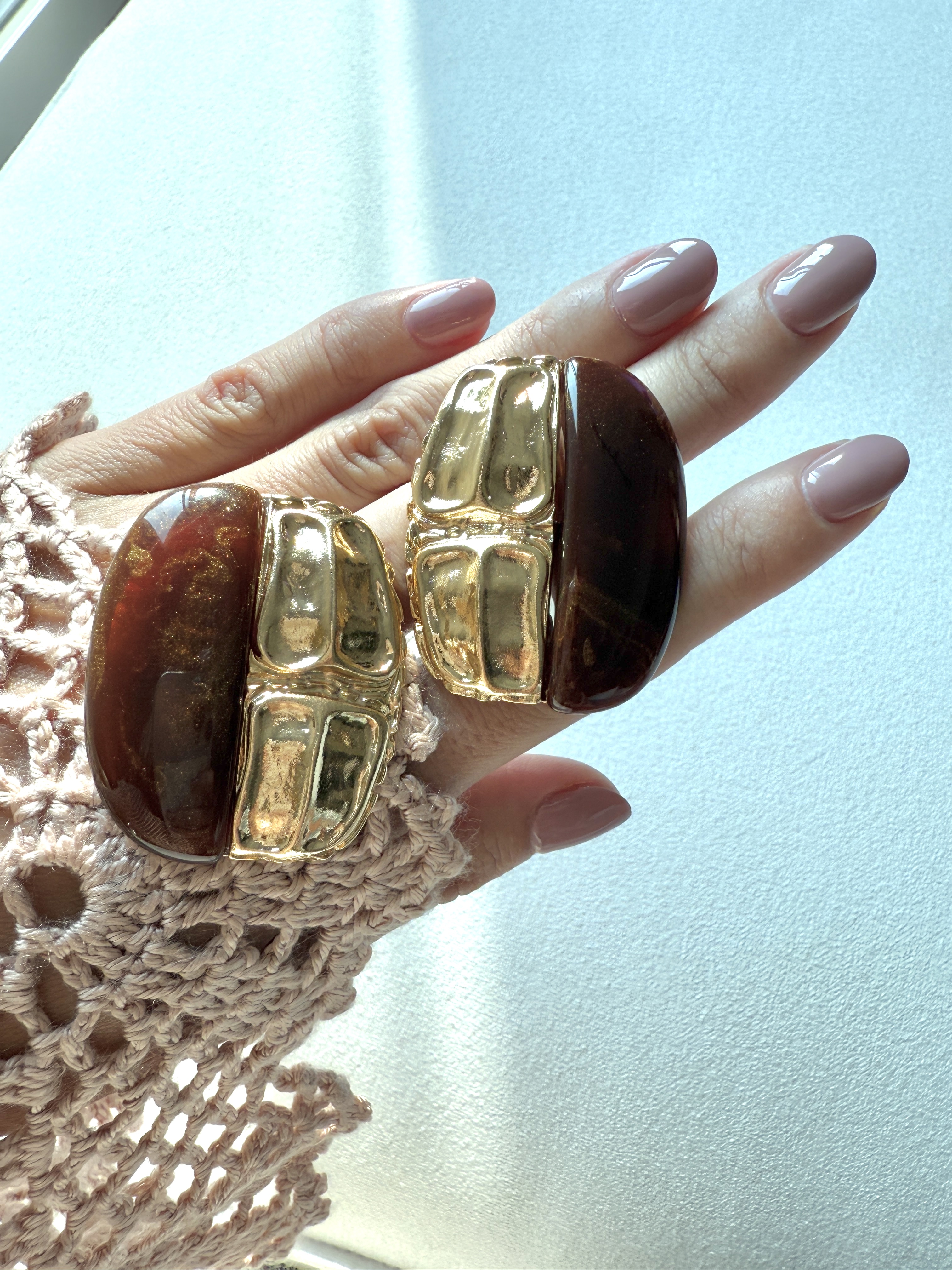 Boho Coffee Earrings