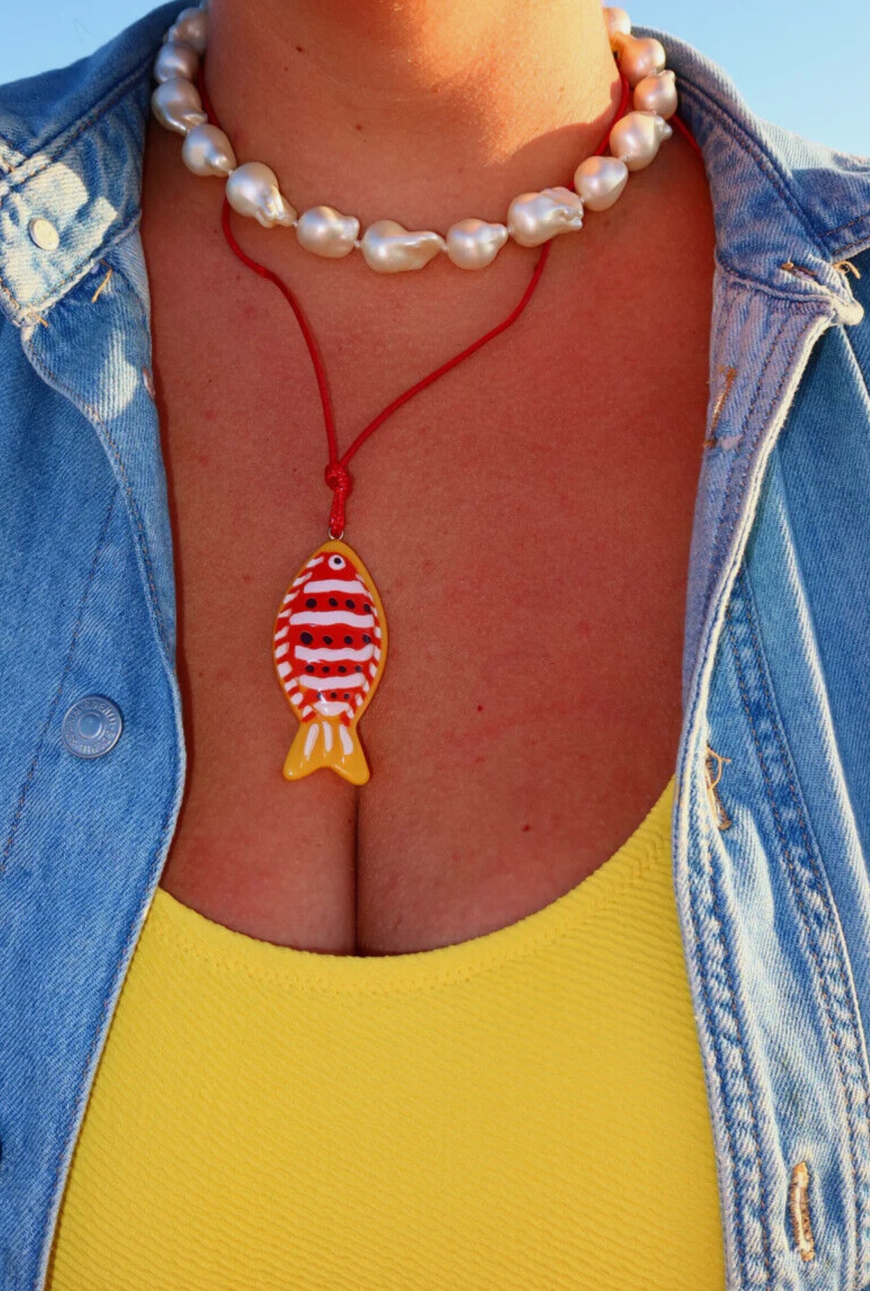 Fish Necklace&Earrings Set