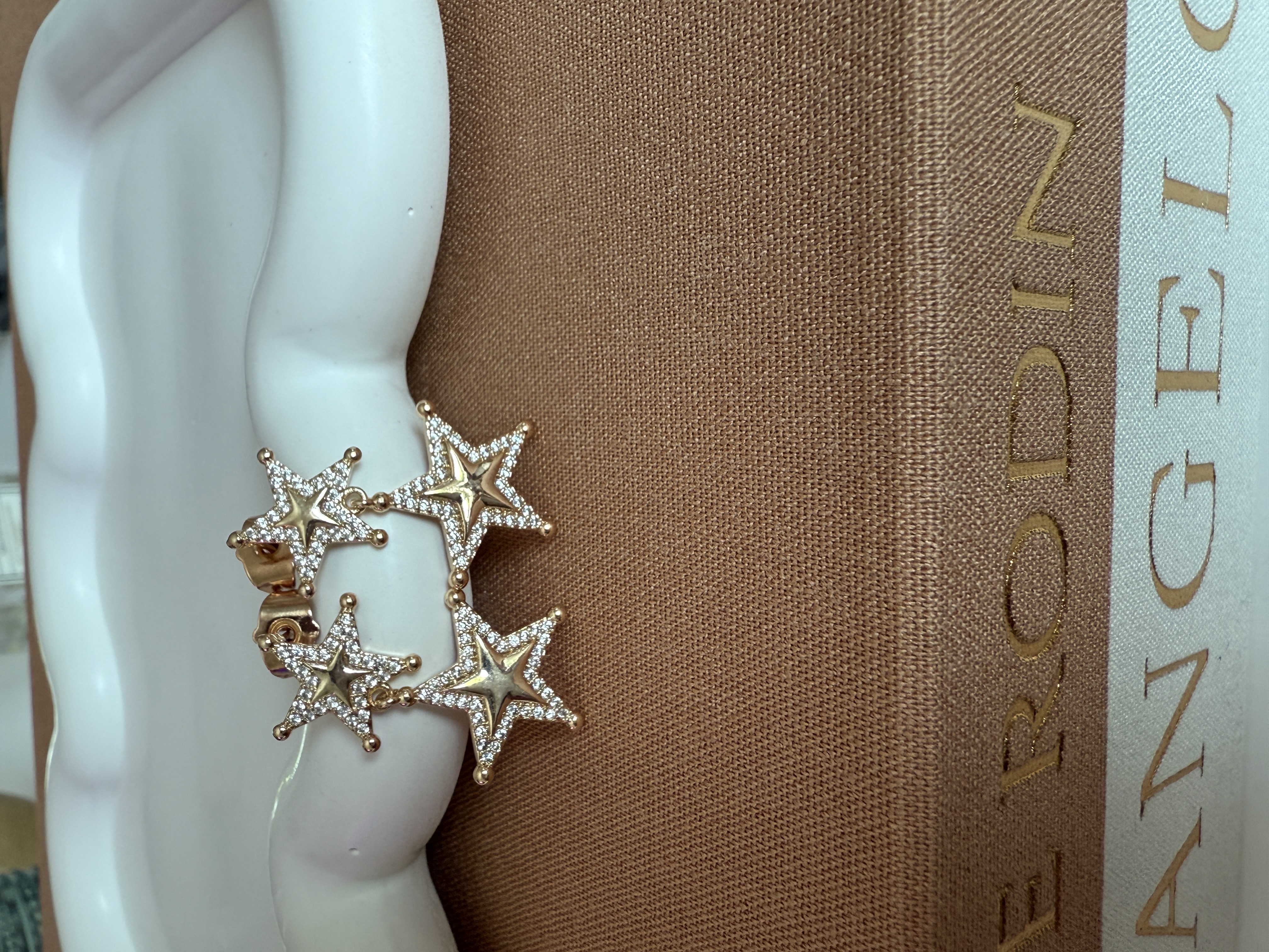 We Sparkle Gold Star Earrings