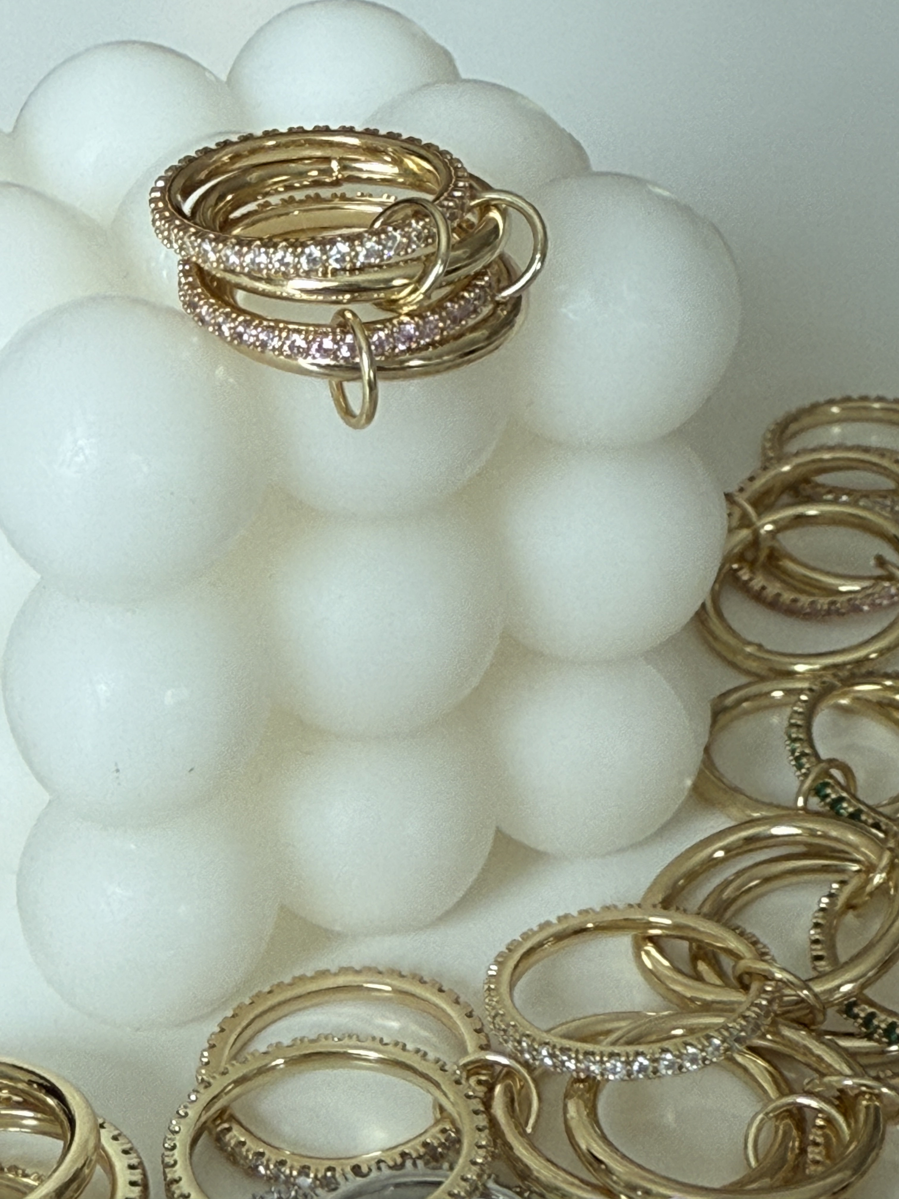 MULTI BAND ETERNITY RING BAND- STACKING BANDS