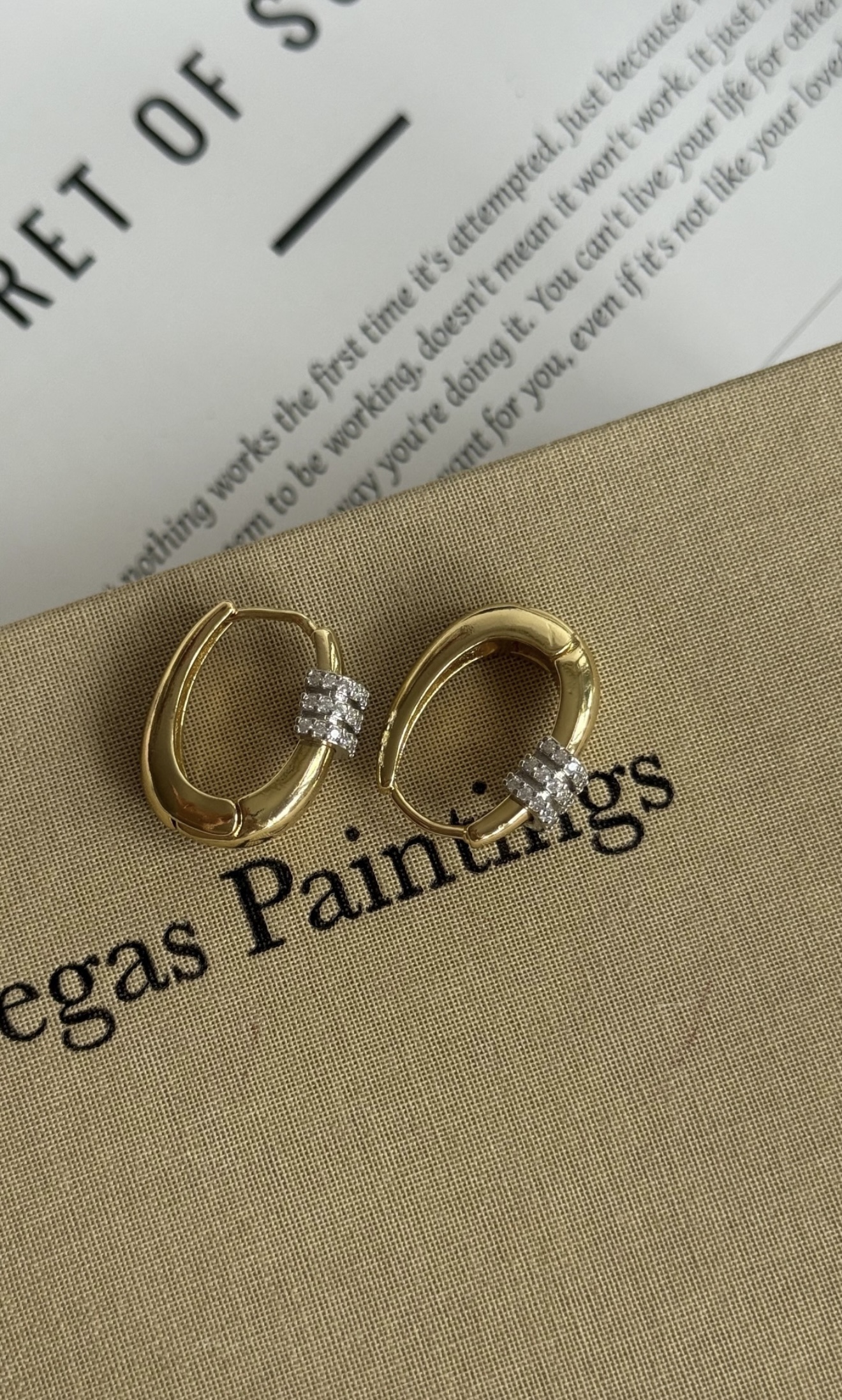 Simone Gold Hoop Earrings 