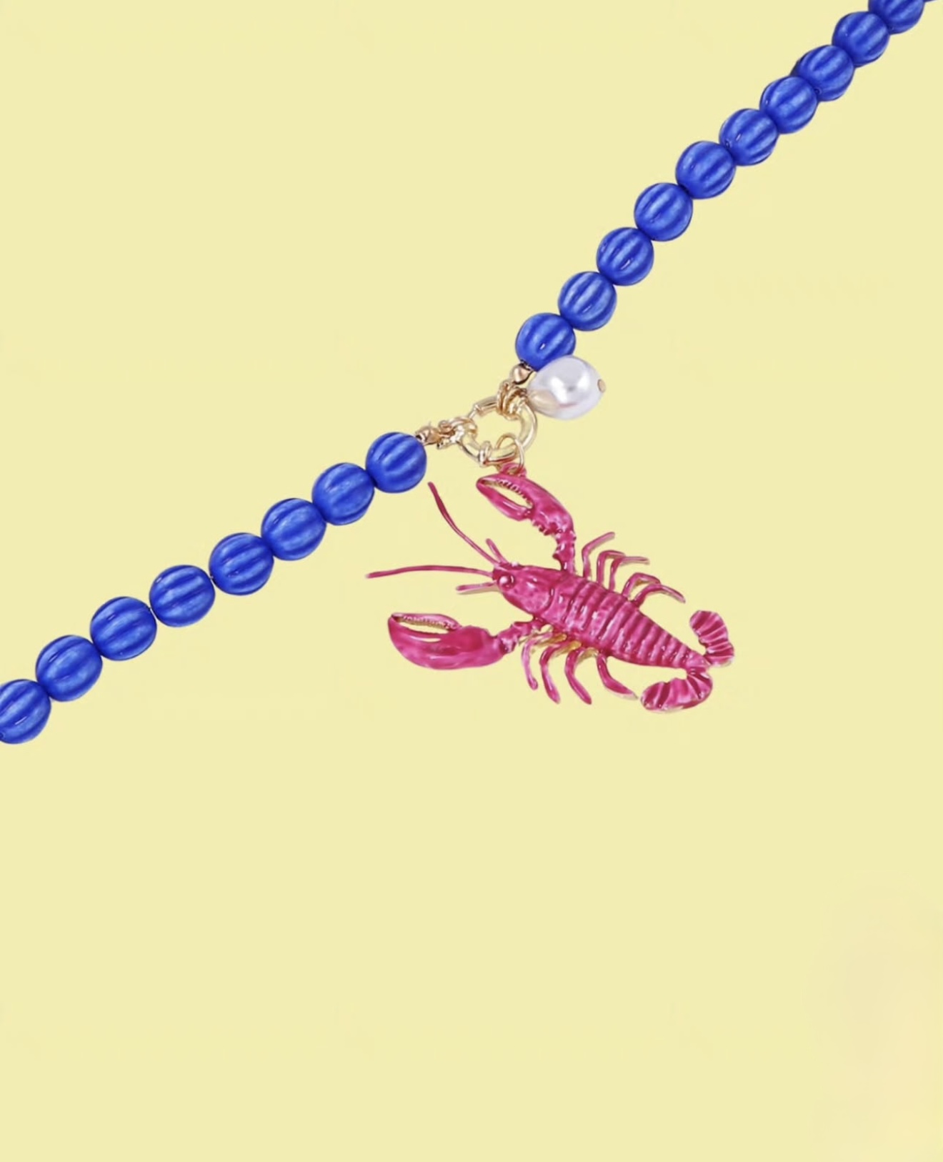 Lobster Bead Necklace