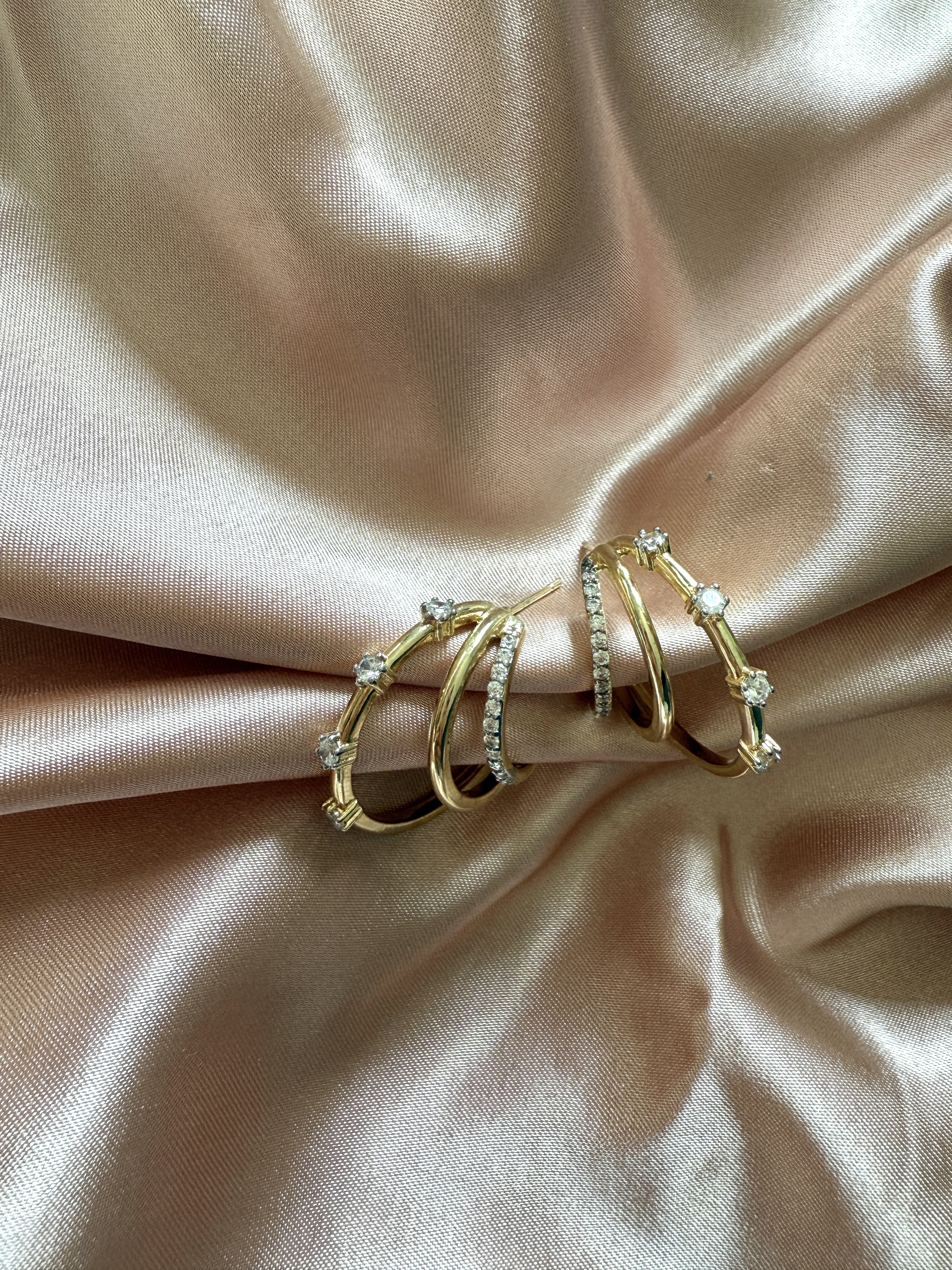 Leni 3 Piece Hoop Earrings