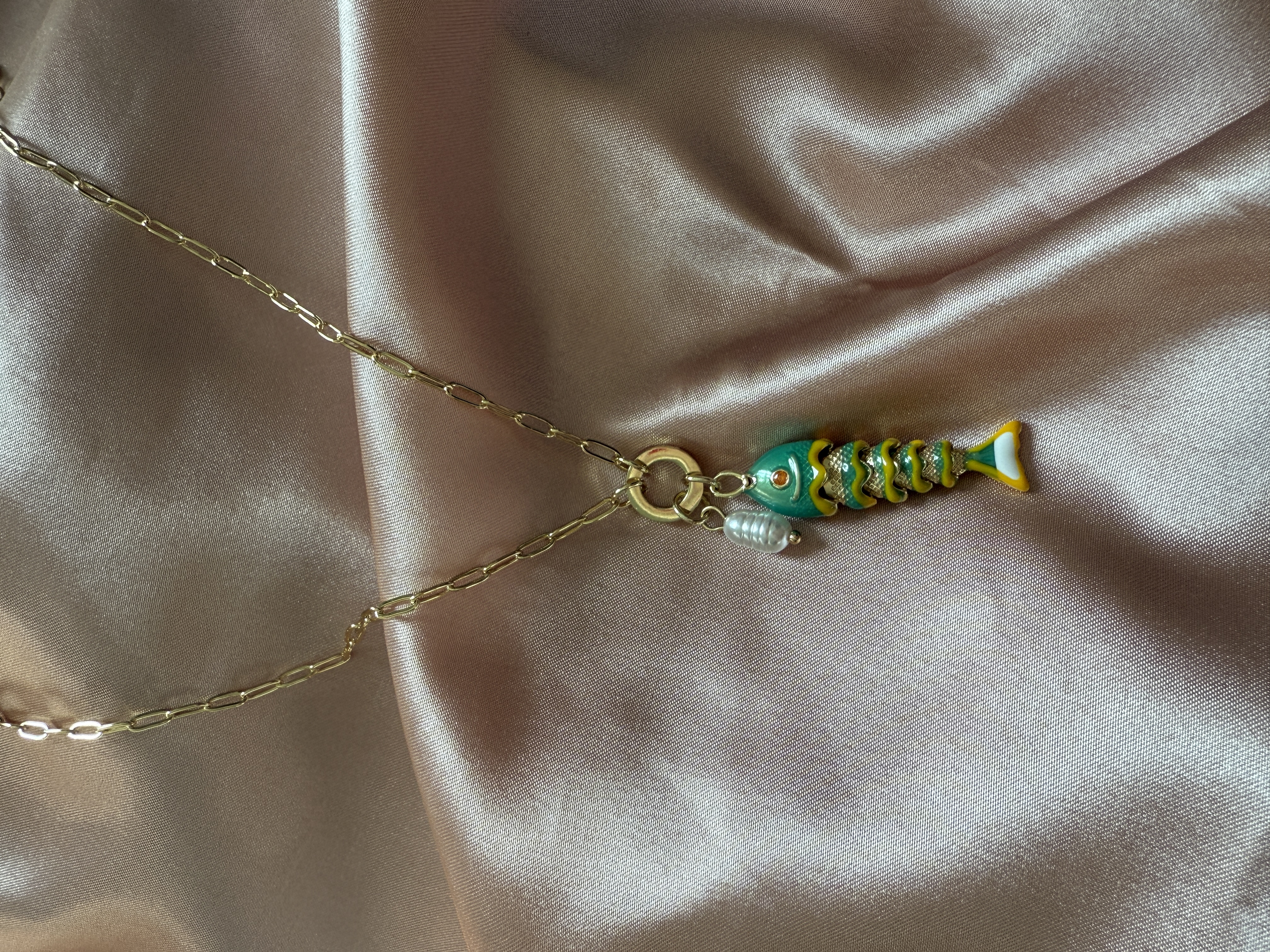 Fashion Koi Freshwater Pearl Necklace