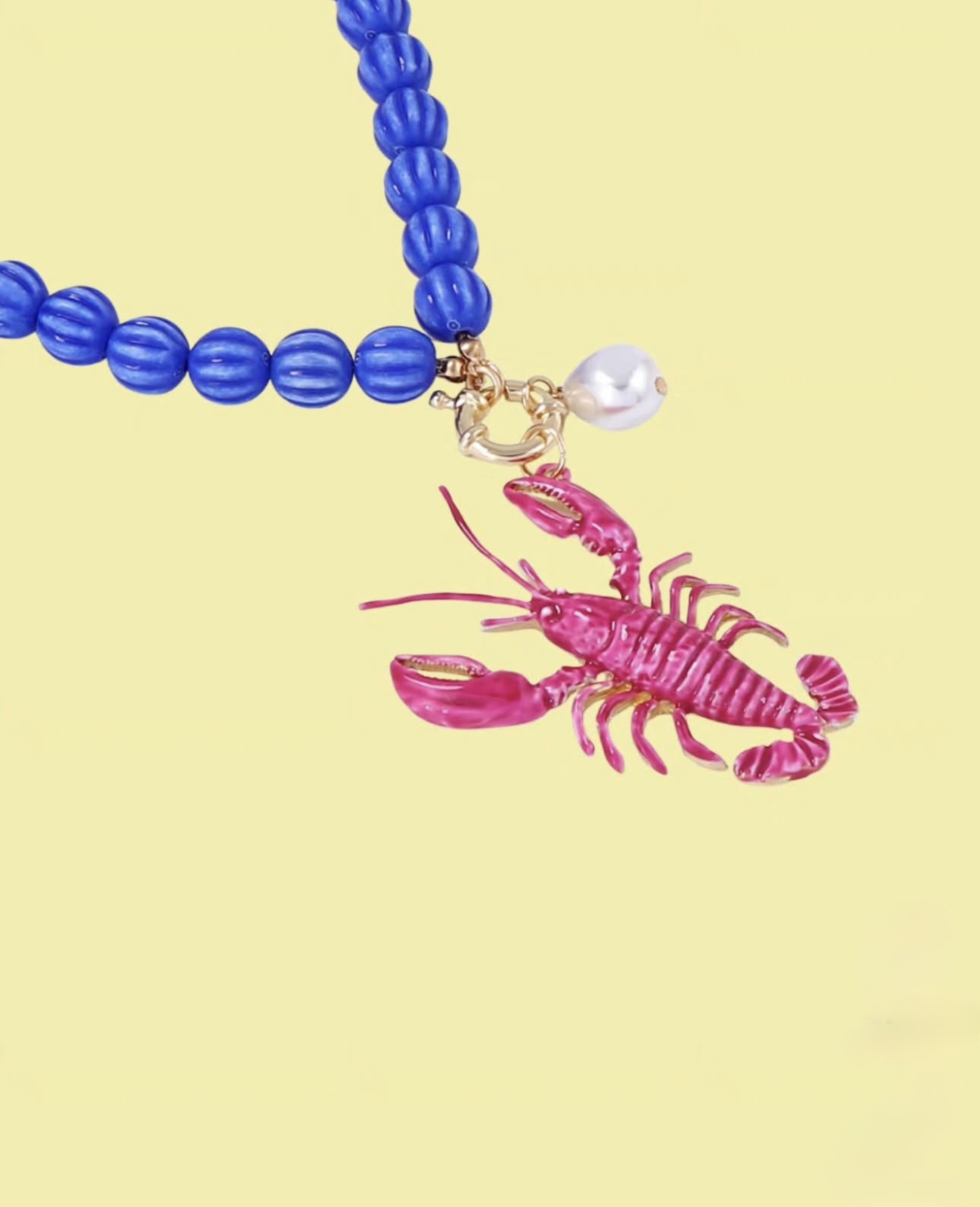Lobster Bead Necklace