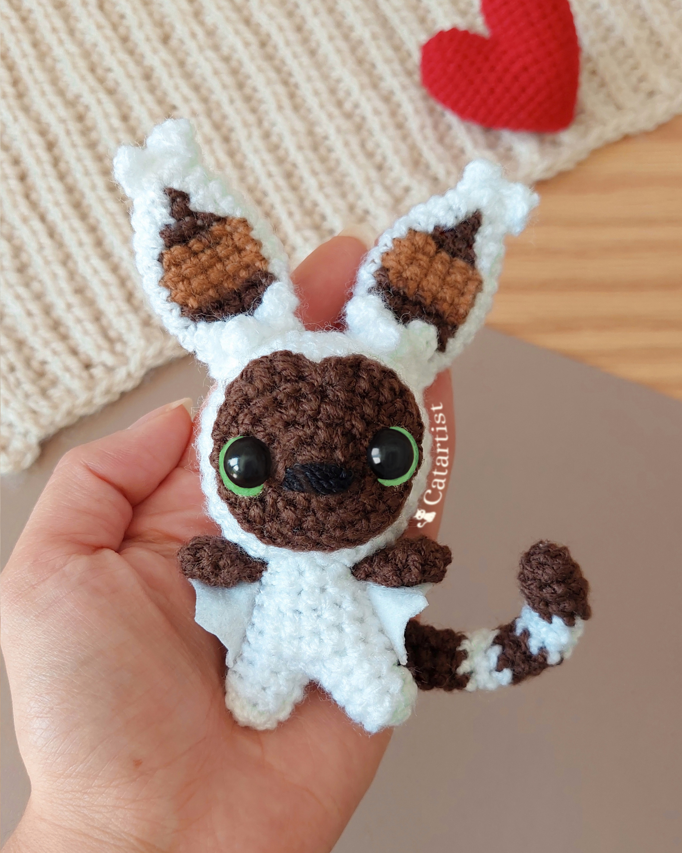 MOMO - Lemur volador CROCHET PATTERN - Amigurumi - PDF - Español