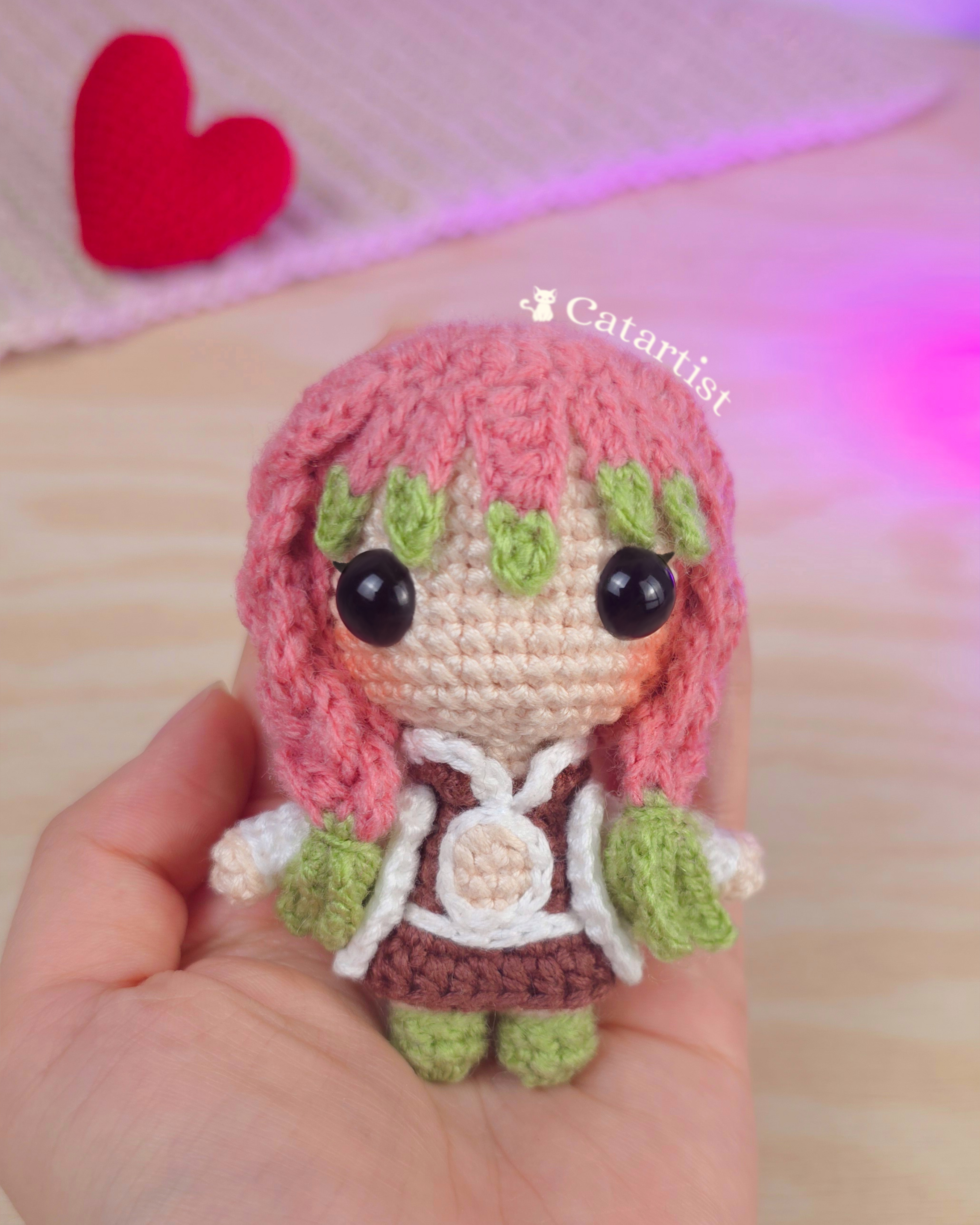 Mitsuri Kanroji CROCHET PATTERN - Amigurumi - PDF - Español