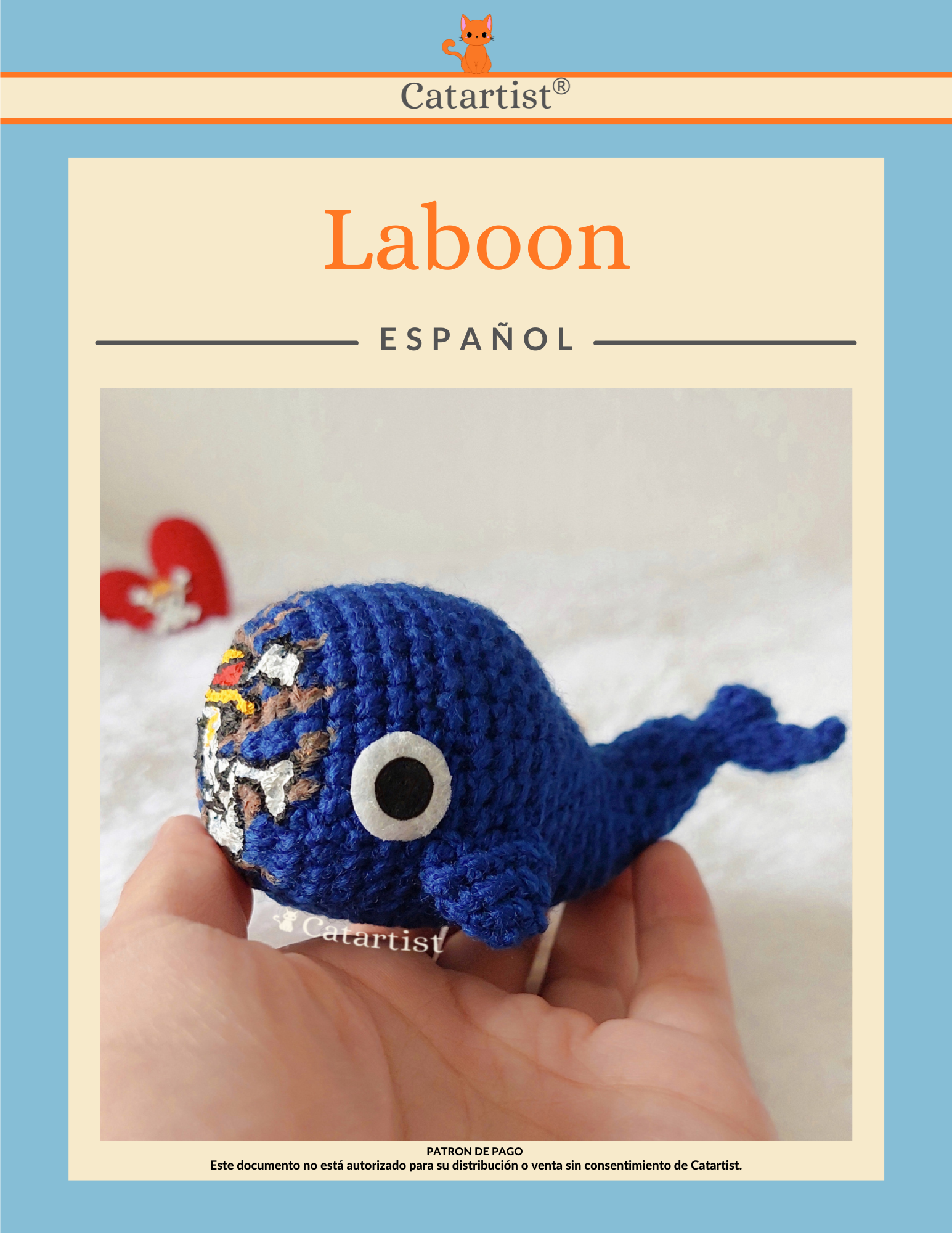 Laboon CROCHET PATTERN - Amigurumi - PDF - Español