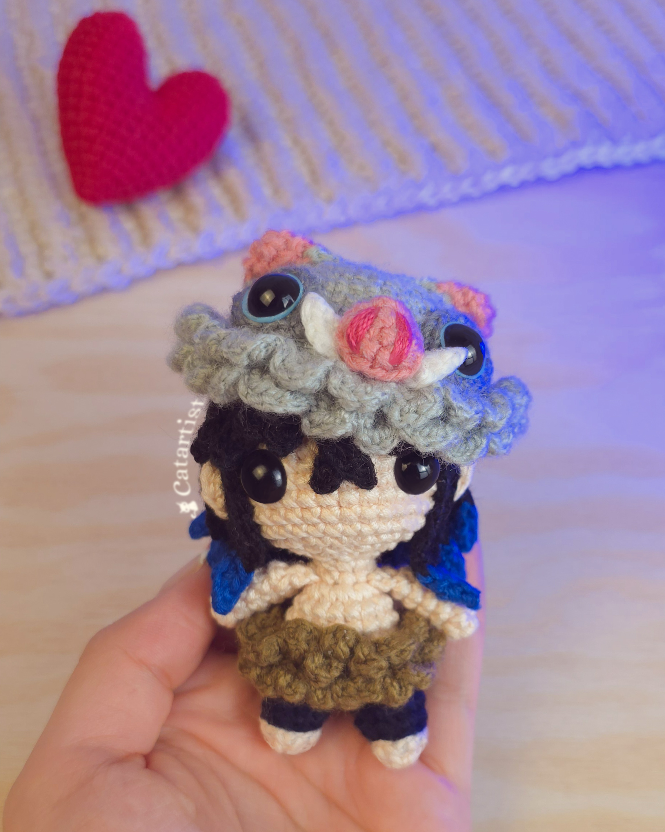 Inosuke Hashibira CROCHET PATTERN - Amigurumi - PDF - Español