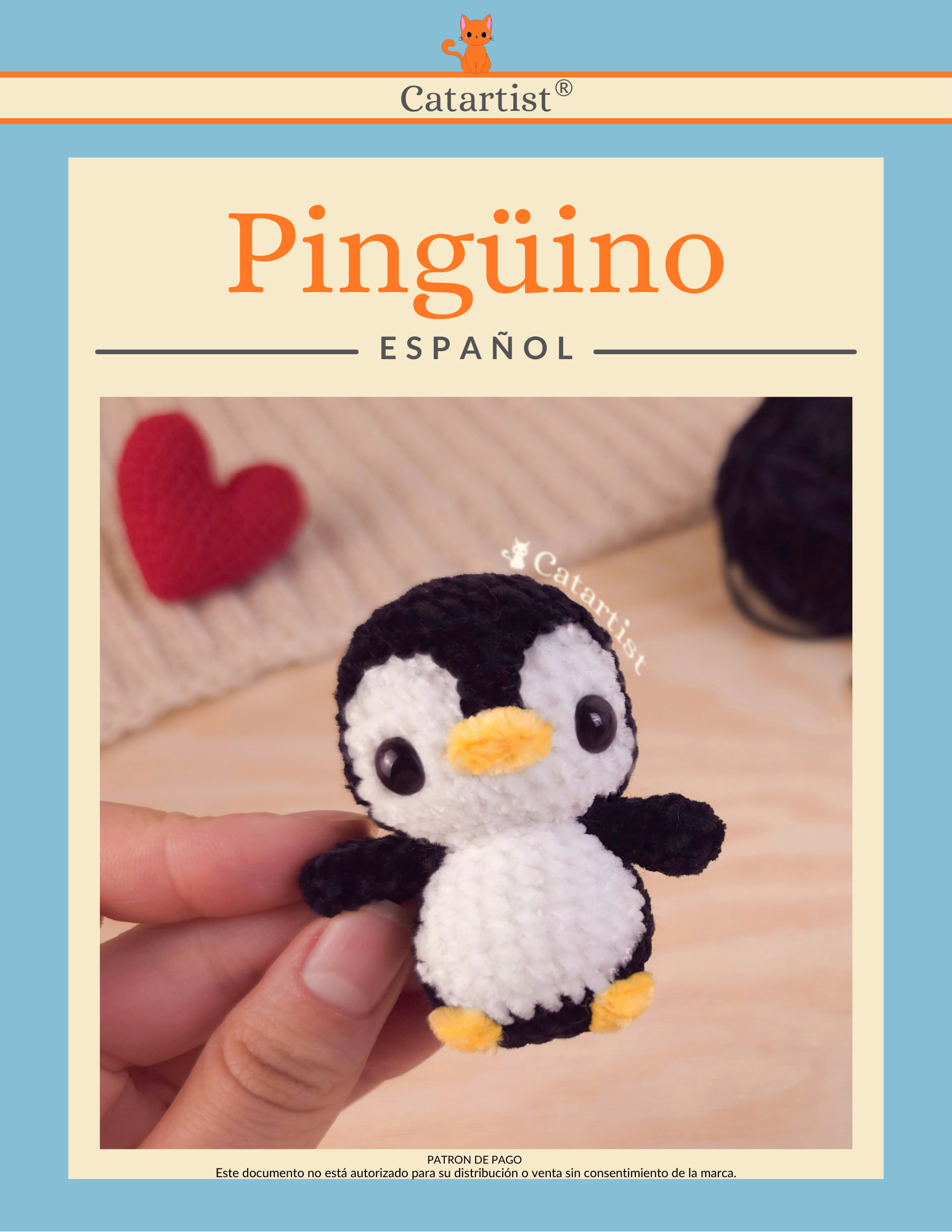 Mini Pingüino CROCHET PATTERN - Amigurumi - PDF - Español