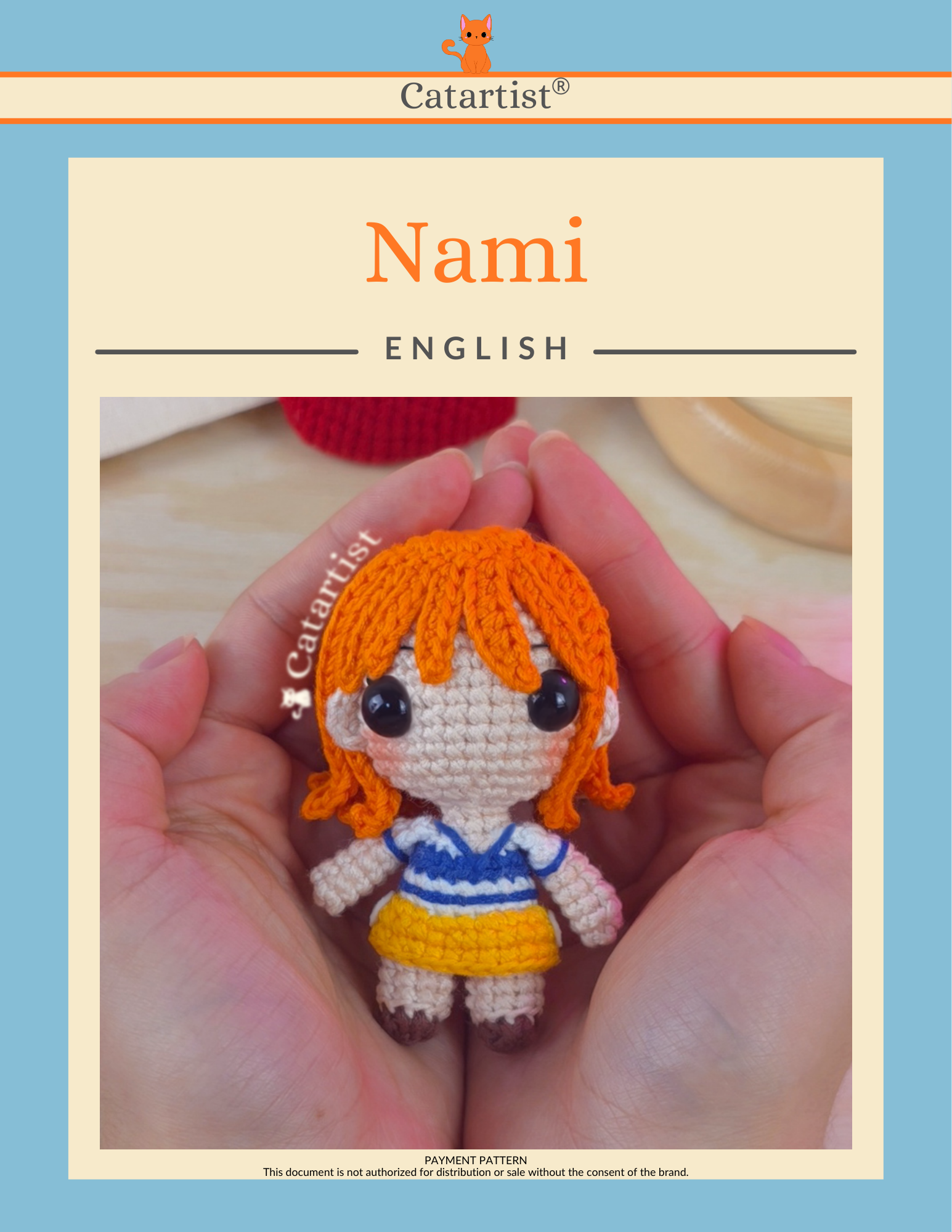 Nami CROCHET PATTERN - Amigurumi - PDF - English