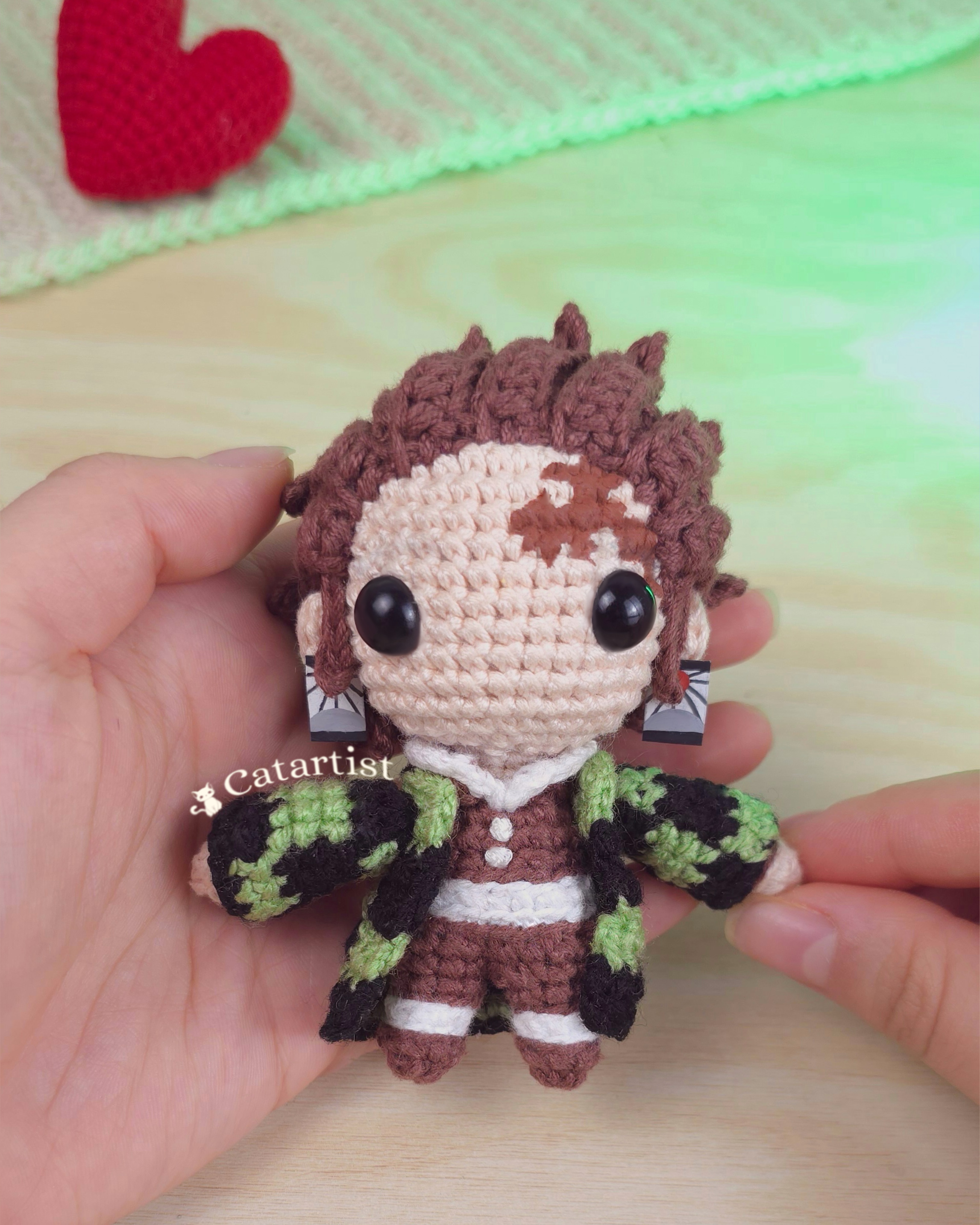Tanjiro Kamado CROCHET PATTERN - Amigurumi - PDF - English