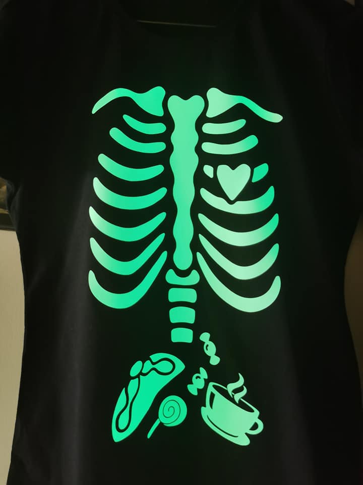 Playera Vinil luminiscente