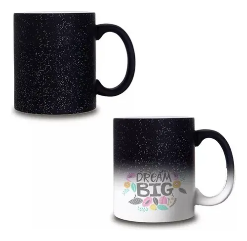 Taza magica glitter
